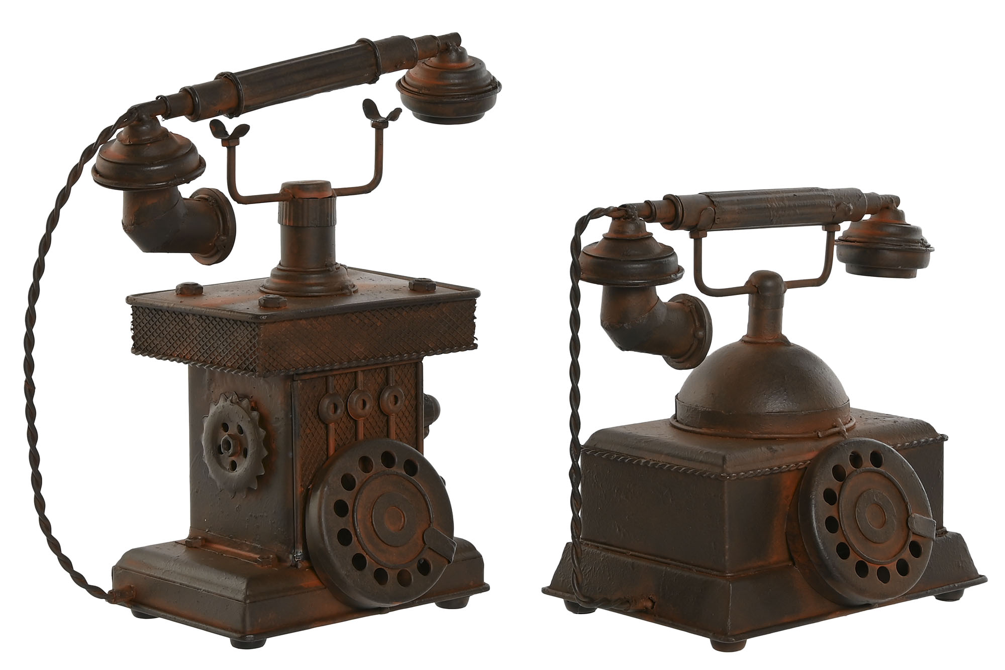 DECORACION METAL 21X12X18 TELEFONO ALTO