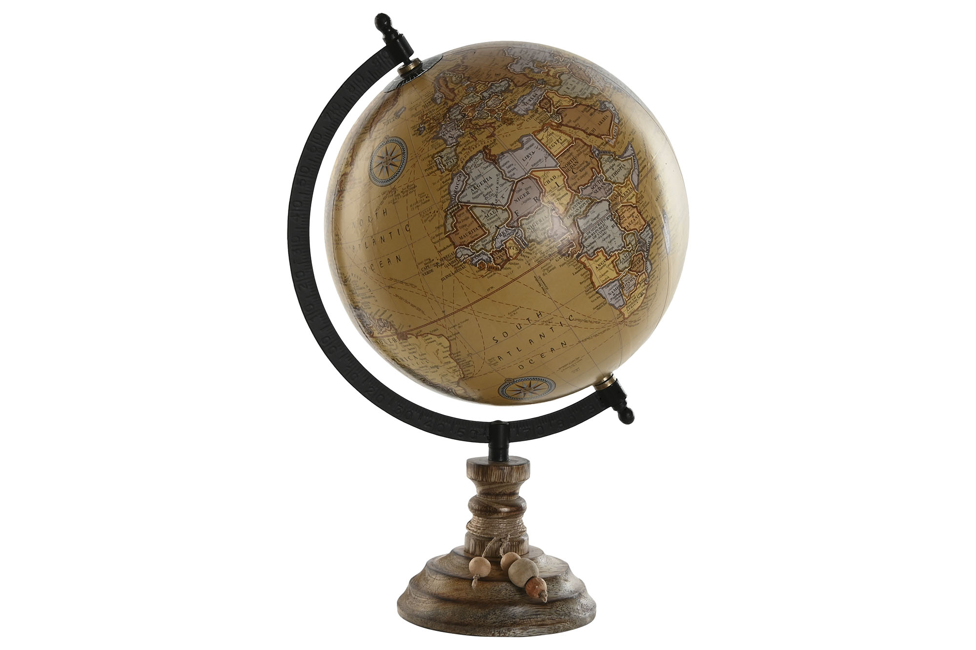 GLOBO TERRAQUEO PVC MANGO 23X22X33CM FLECO BOLAS