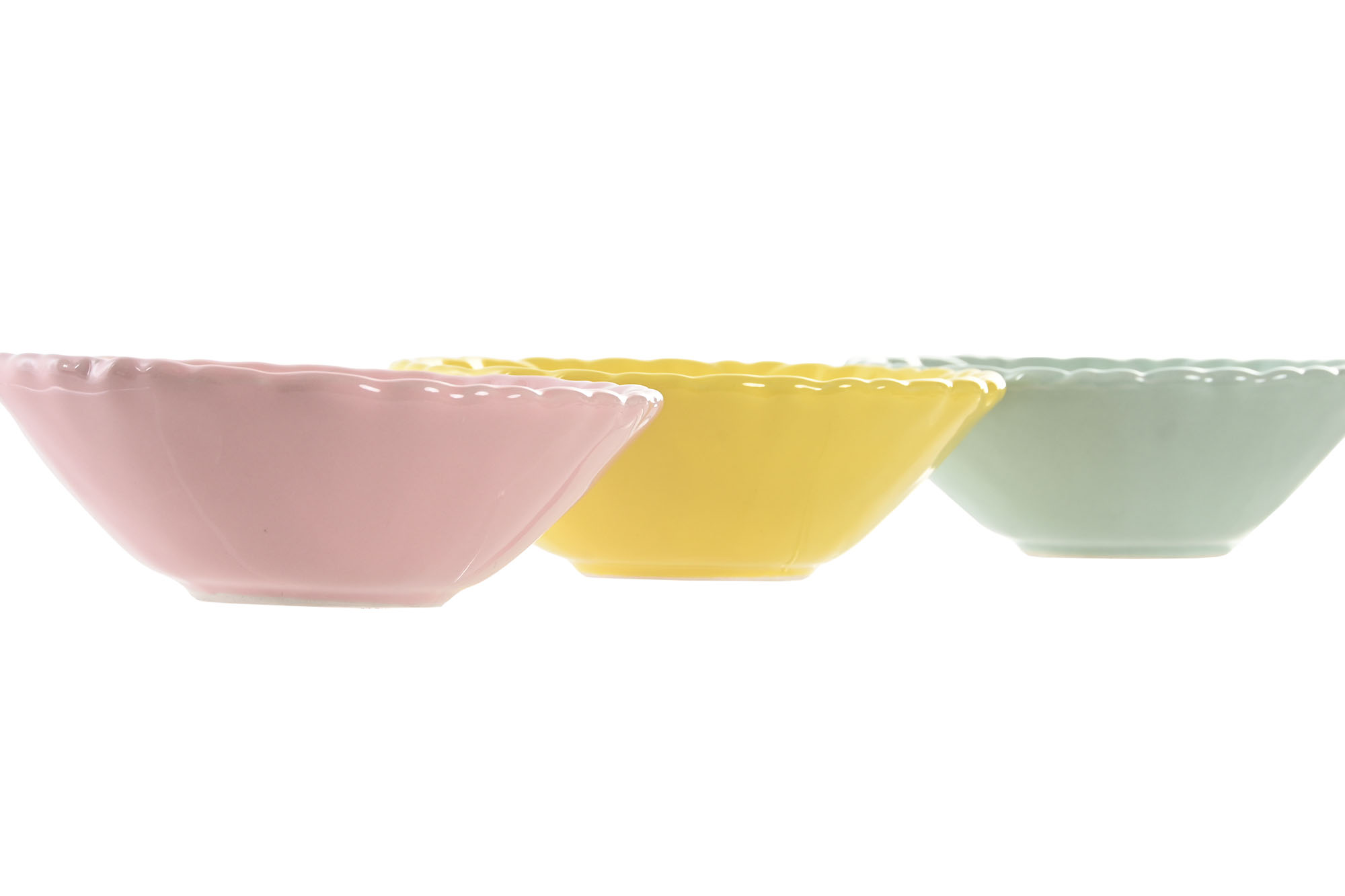 BANDEJA VACIABOLSILLOS CERAMICA 13X13X5 FLOR AQUA 3