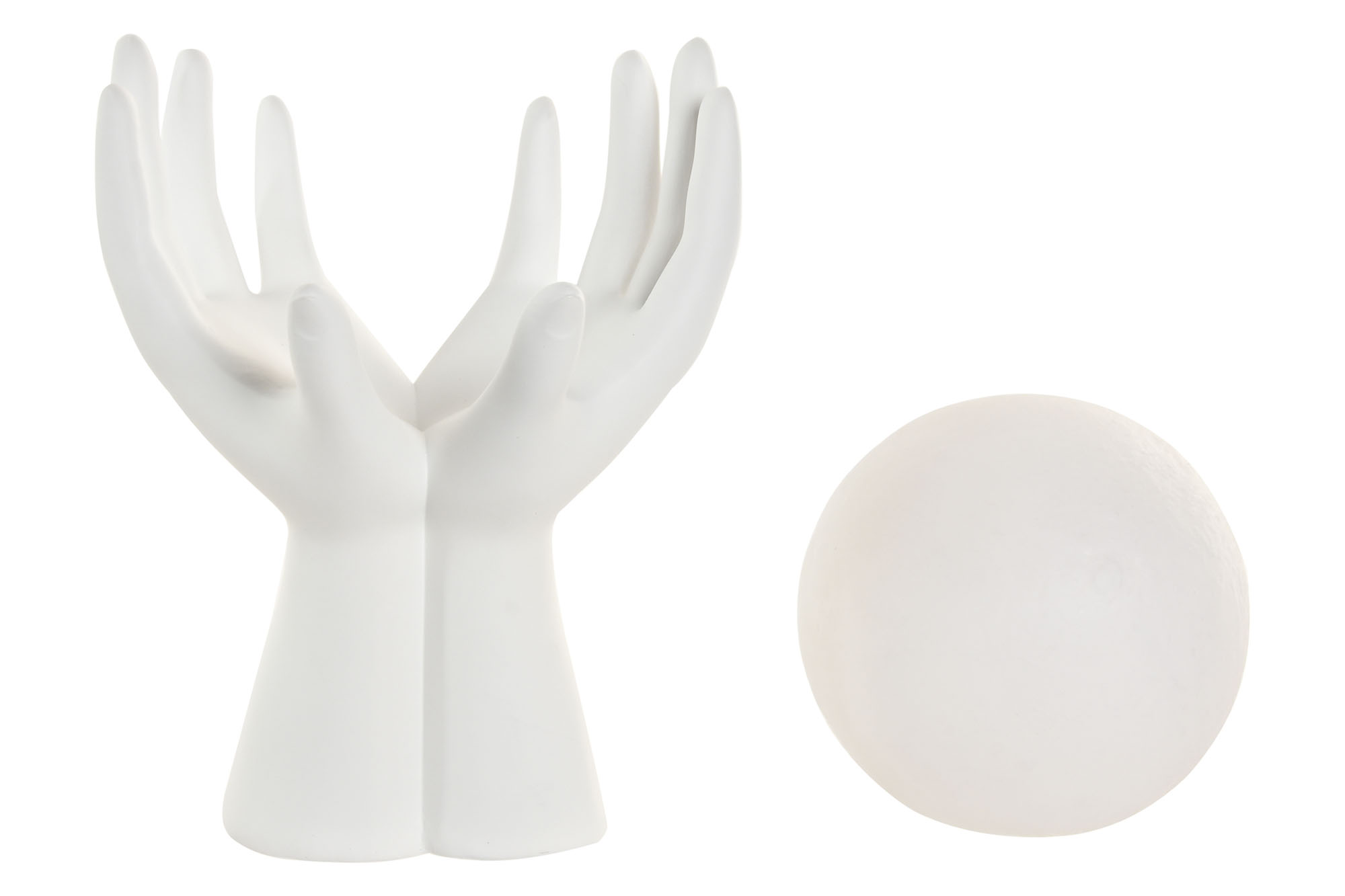 DECORACION LUMINOSA LED RESINA 12,5X11X18,5 MANO 3