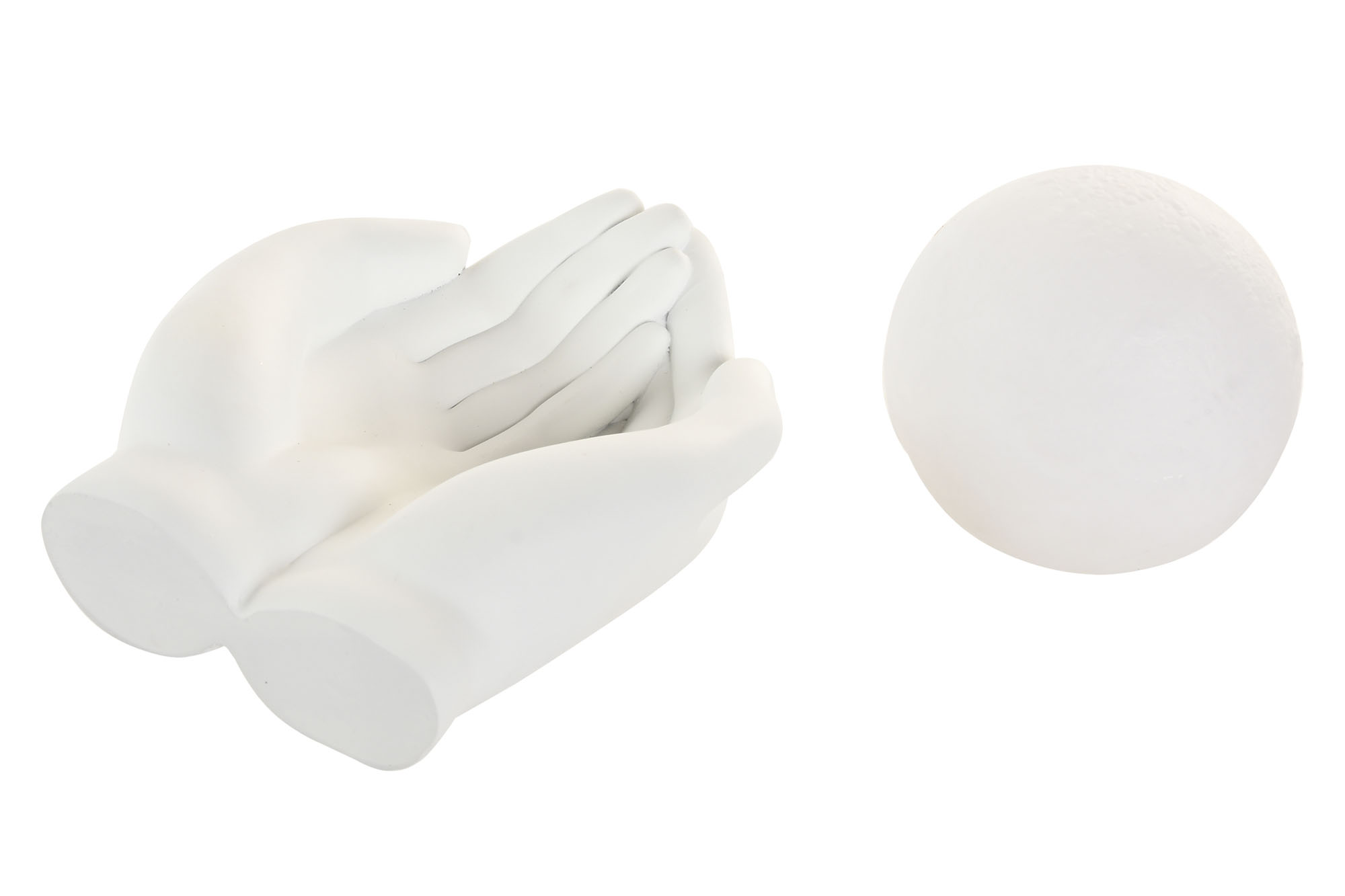 DECORACION LUMINOSA LED RESINA 16X13X10,5 MANO 3