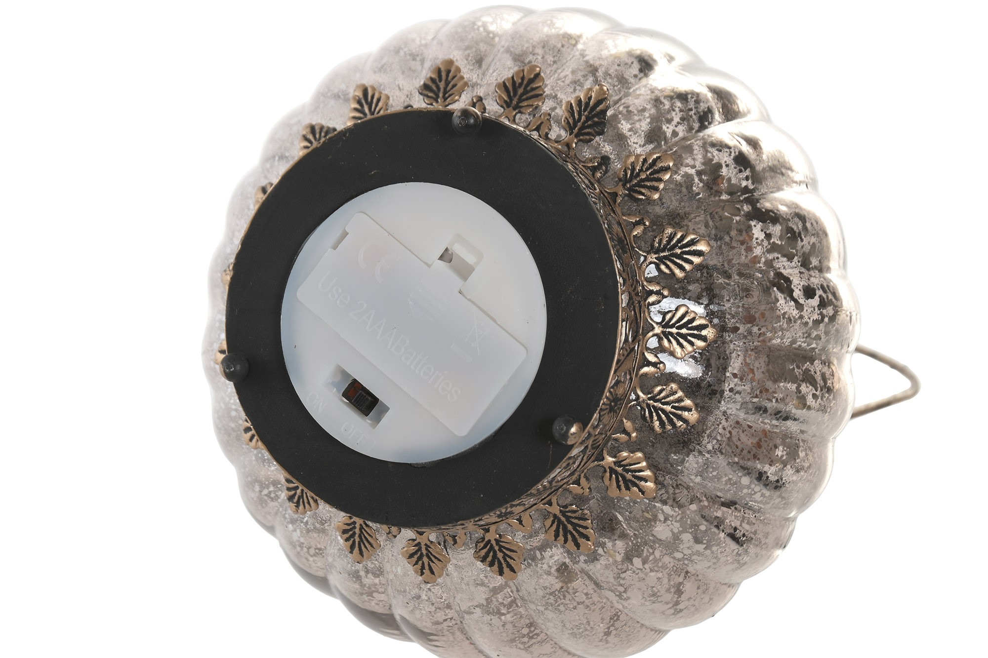 DECORACION LUMINOSA LED 14,5X14,5X21,5 2XAAA ORO 4