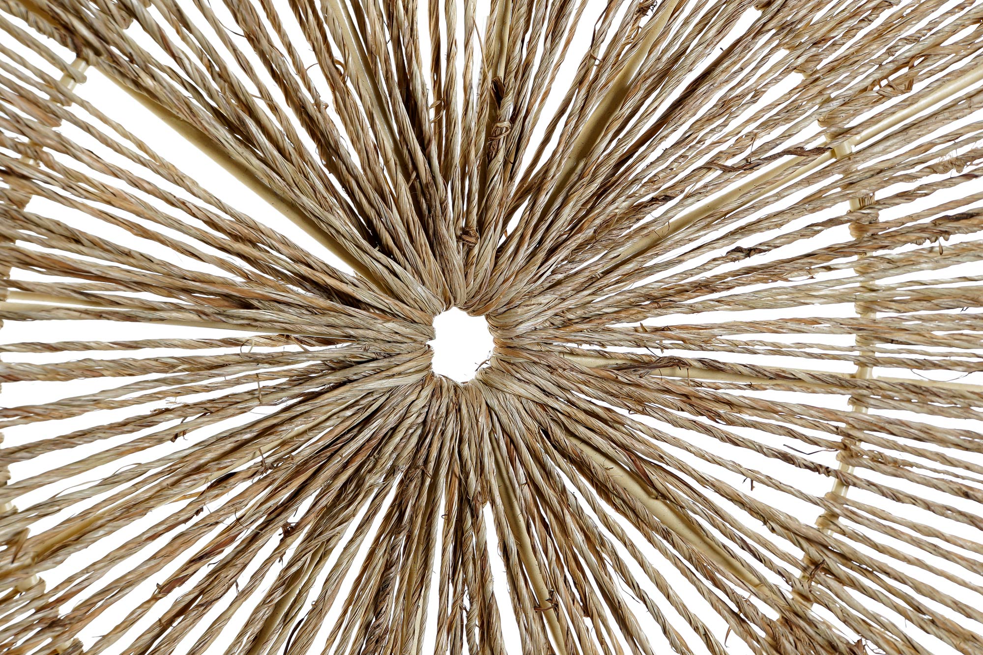 DECORACION PARED YUTE METAL 90X0,5X90 NATURAL 3