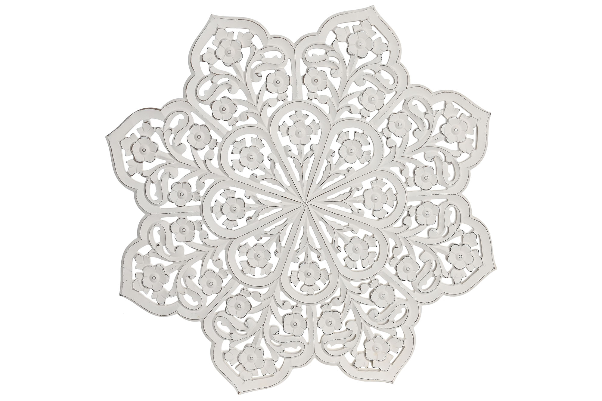 DECORACION PARED MDF 60X1,5X60 ESTRELLA BLANCO