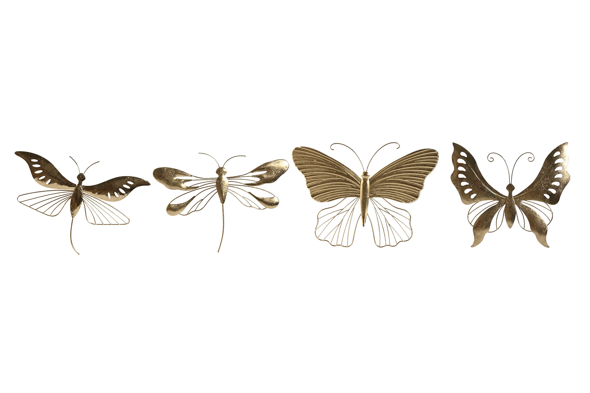 DECORACION PARED METAL 36X3X26 MARIPOSA