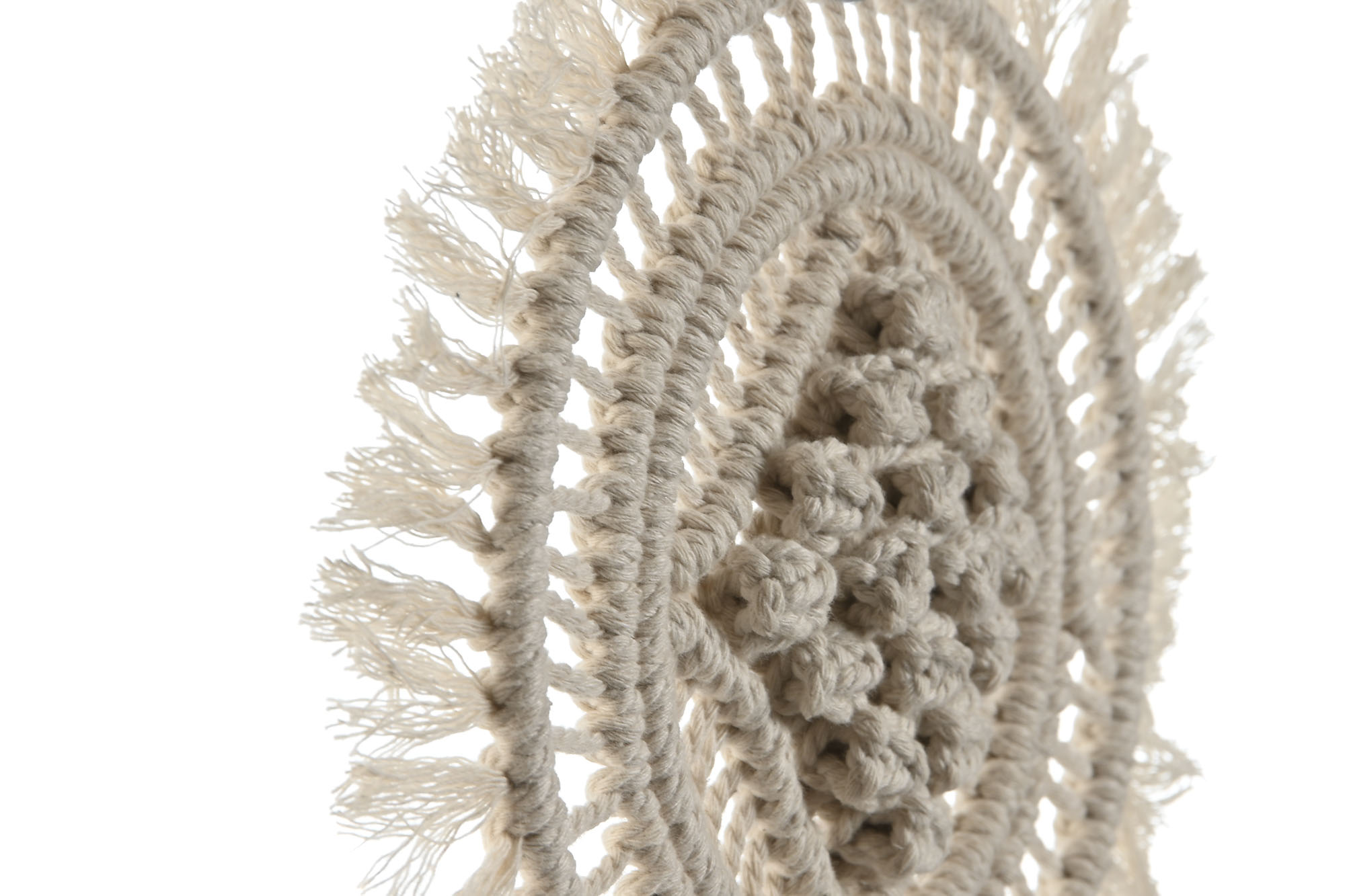 DECORACION PARED SET 3 MACRAME METAL 20X1X20 2