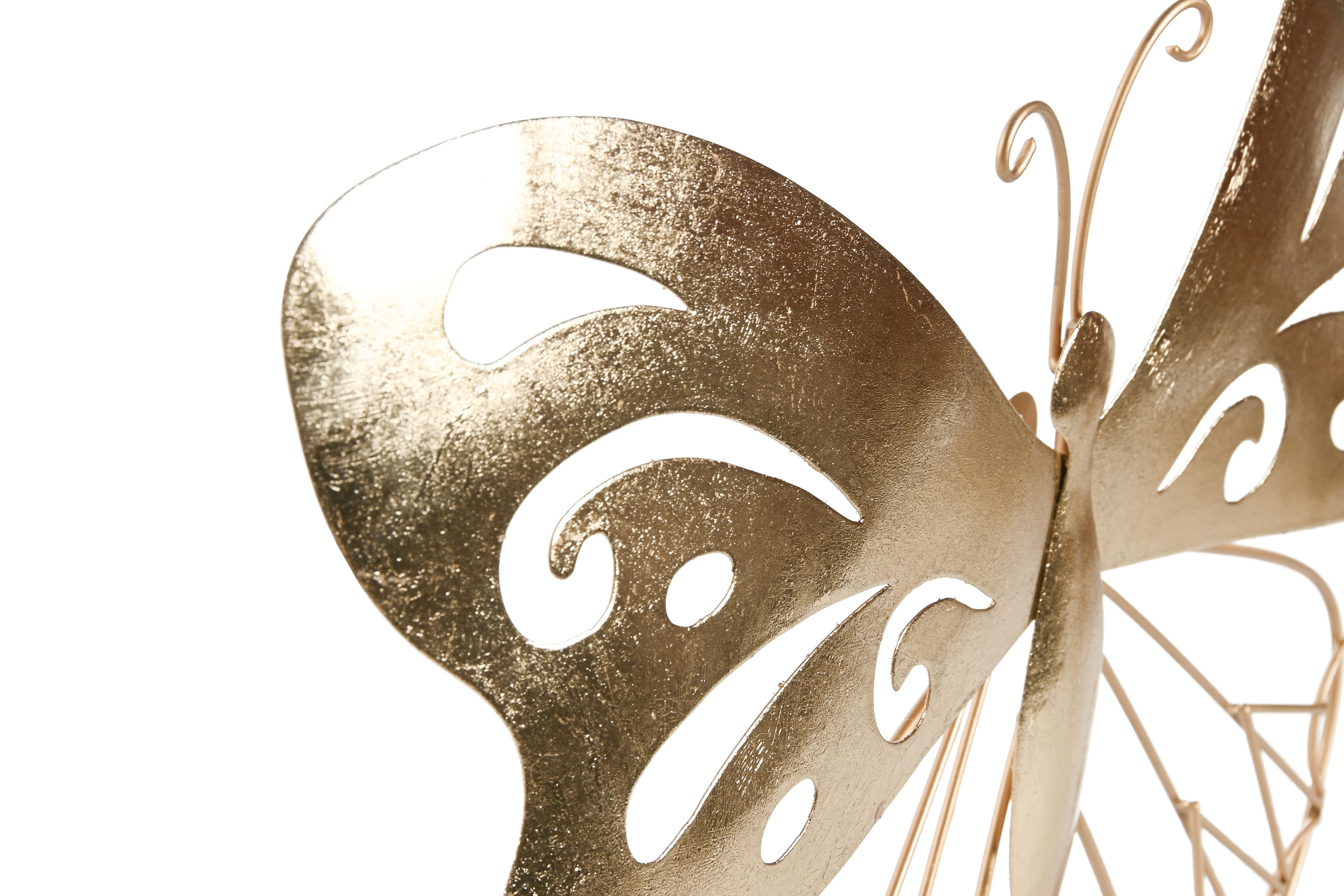 DECORACION PARED METAL 43X2X33 MARIPOSA 2
