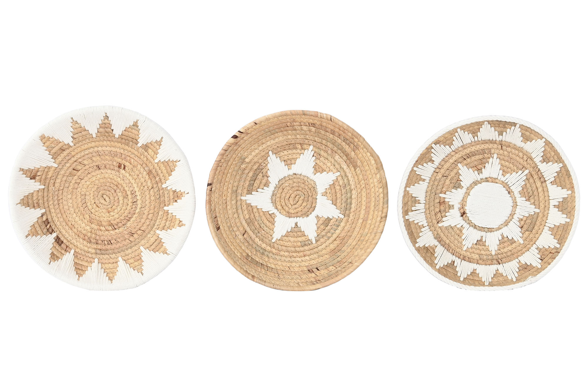 DECORACION PARED SEAGRASS ALGODON 35X5X35CM SOL NA