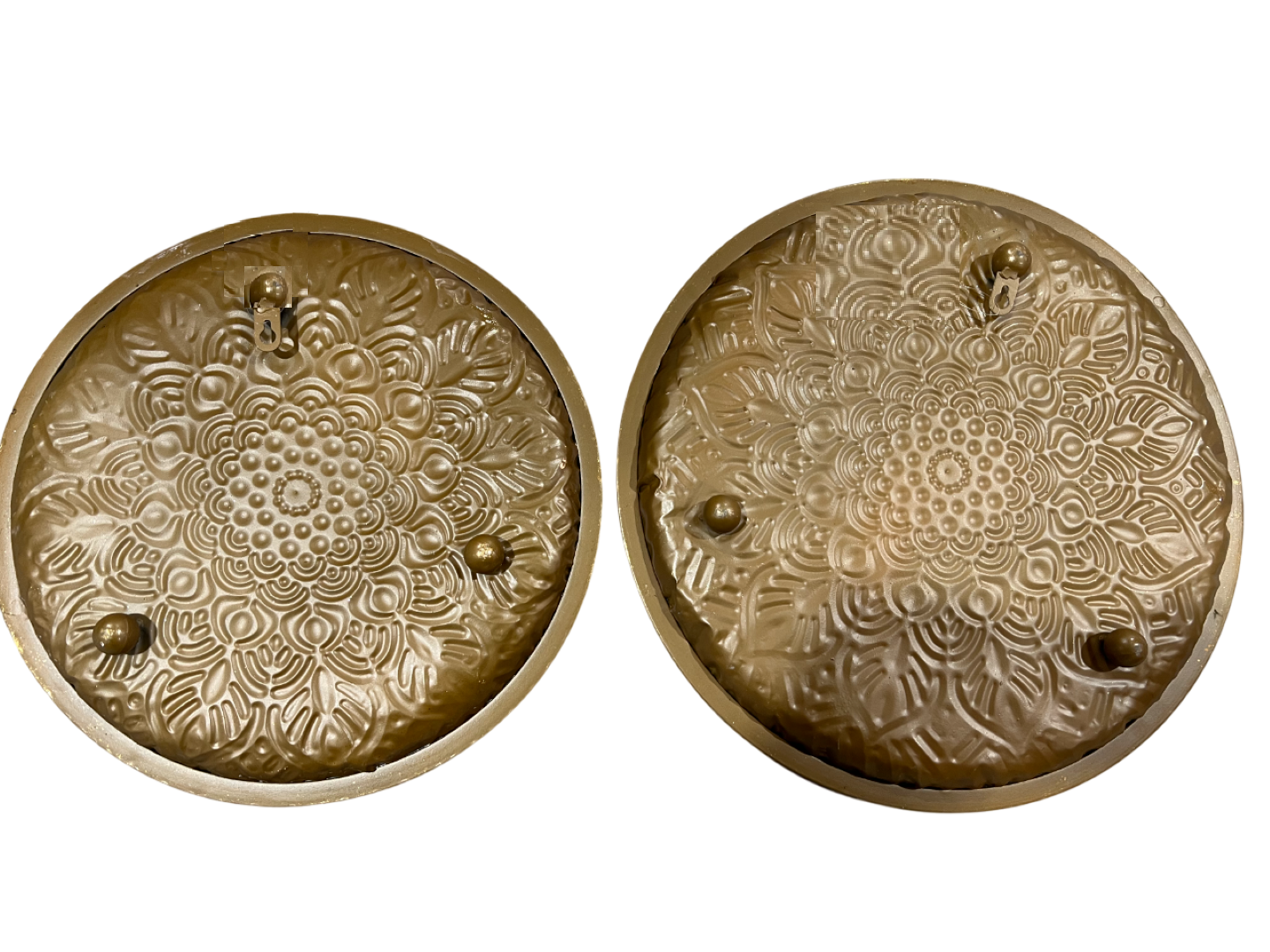 DECORACION PARED SET 2 METAL 44X44X5 MANDALA 3