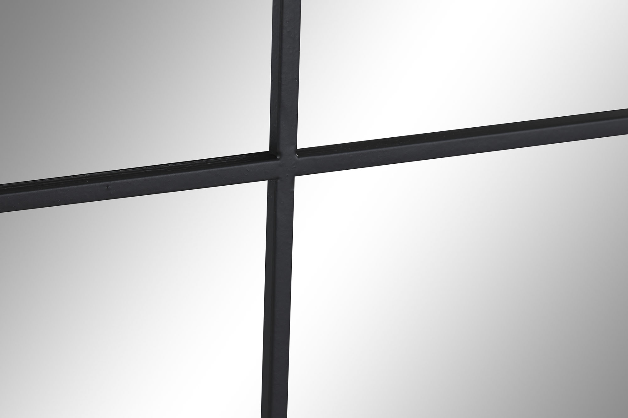 ESPEJO HIERRO CRISTAL 90X2X120 VENTANA NEGRO 4