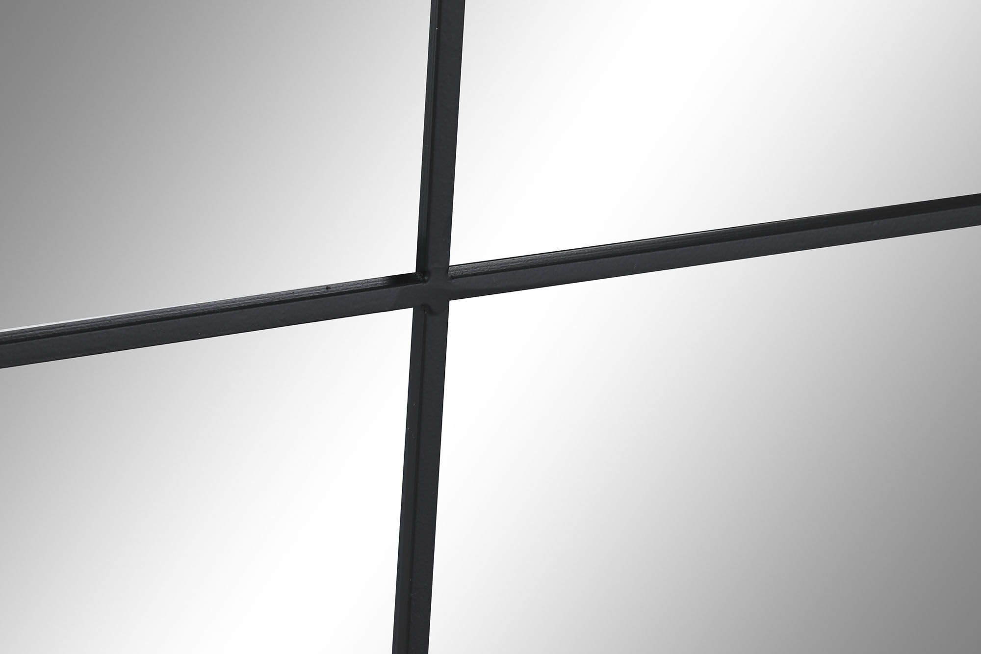 ESPEJO HIERRO CRISTAL 90X2X150 VENTANA NEGRO 3