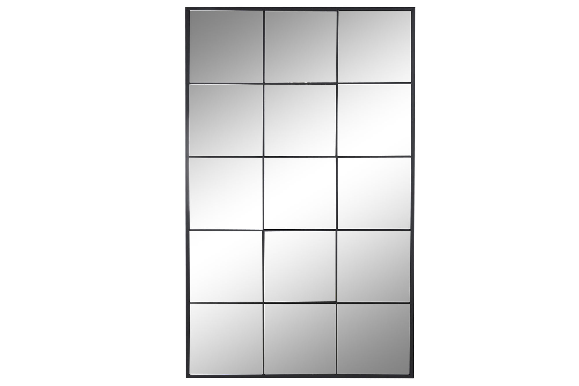 ESPEJO HIERRO CRISTAL 90X2X150 VENTANA NEGRO