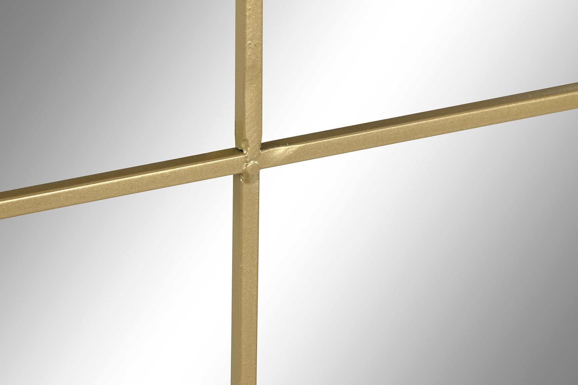 ESPEJO HIERRO CRISTAL 90X2X120 VENTANA DORADO 3