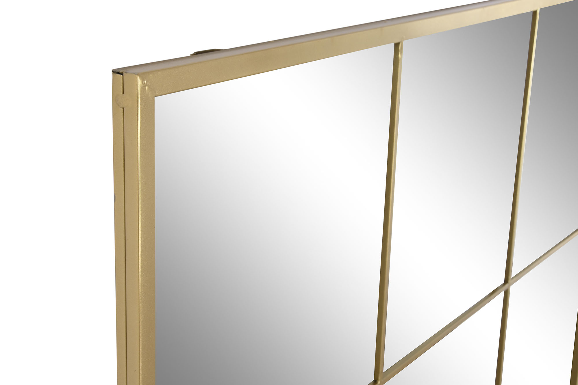 ESPEJO HIERRO CRISTAL 90X2X150 VENTANA DORADO 2