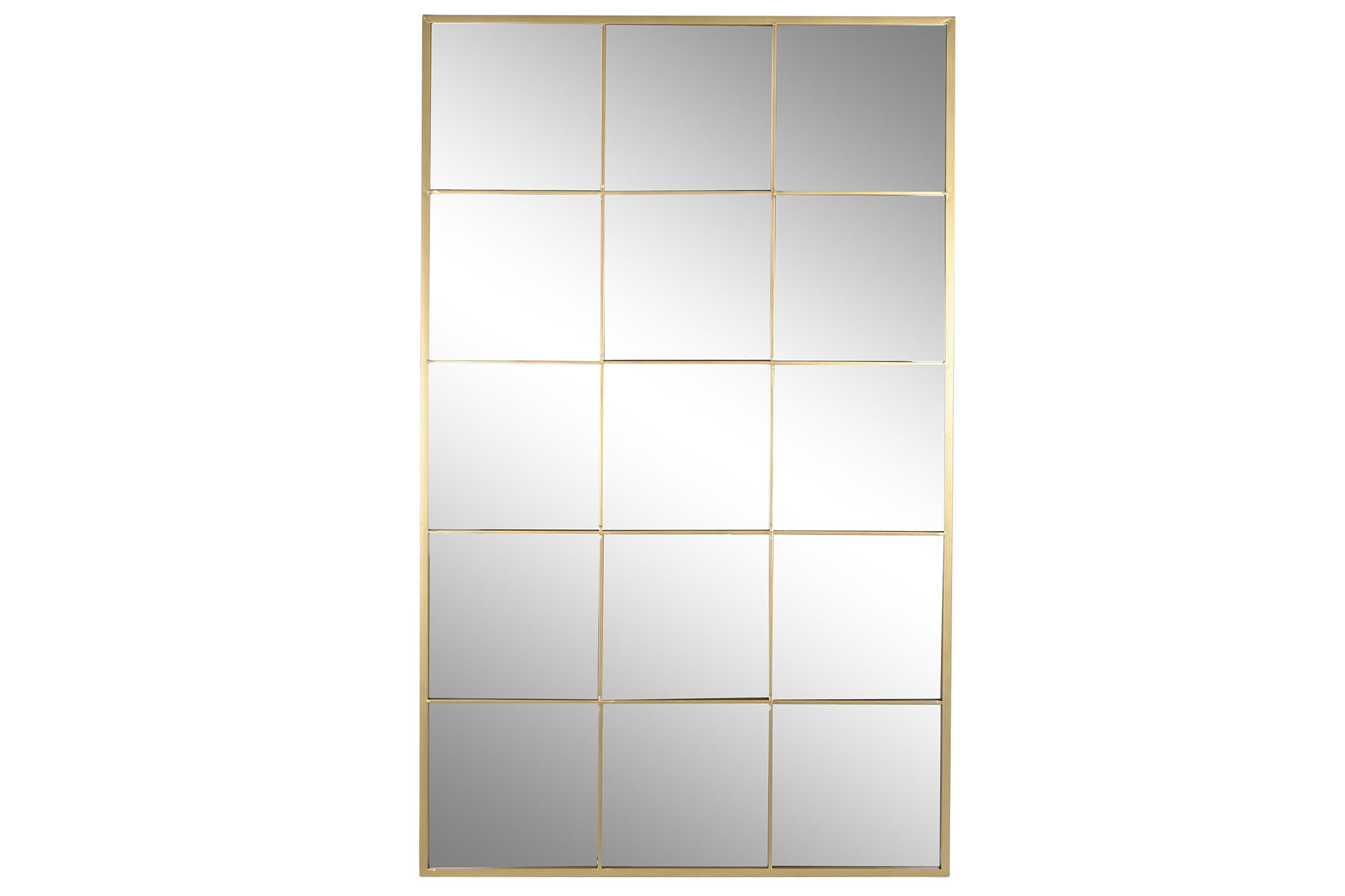 ESPEJO HIERRO CRISTAL 90X2X150 VENTANA DORADO