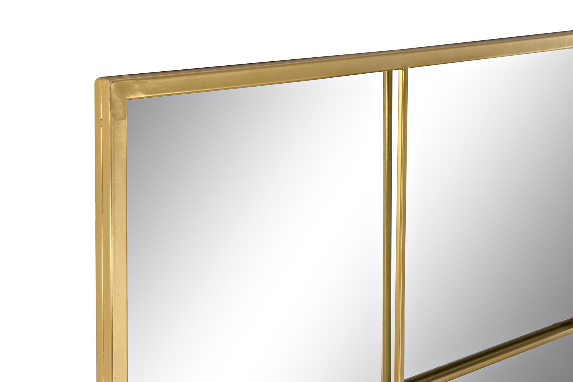 ESPEJO HIERRO CRISTAL 90X2X180 VENTANA DORADO 2