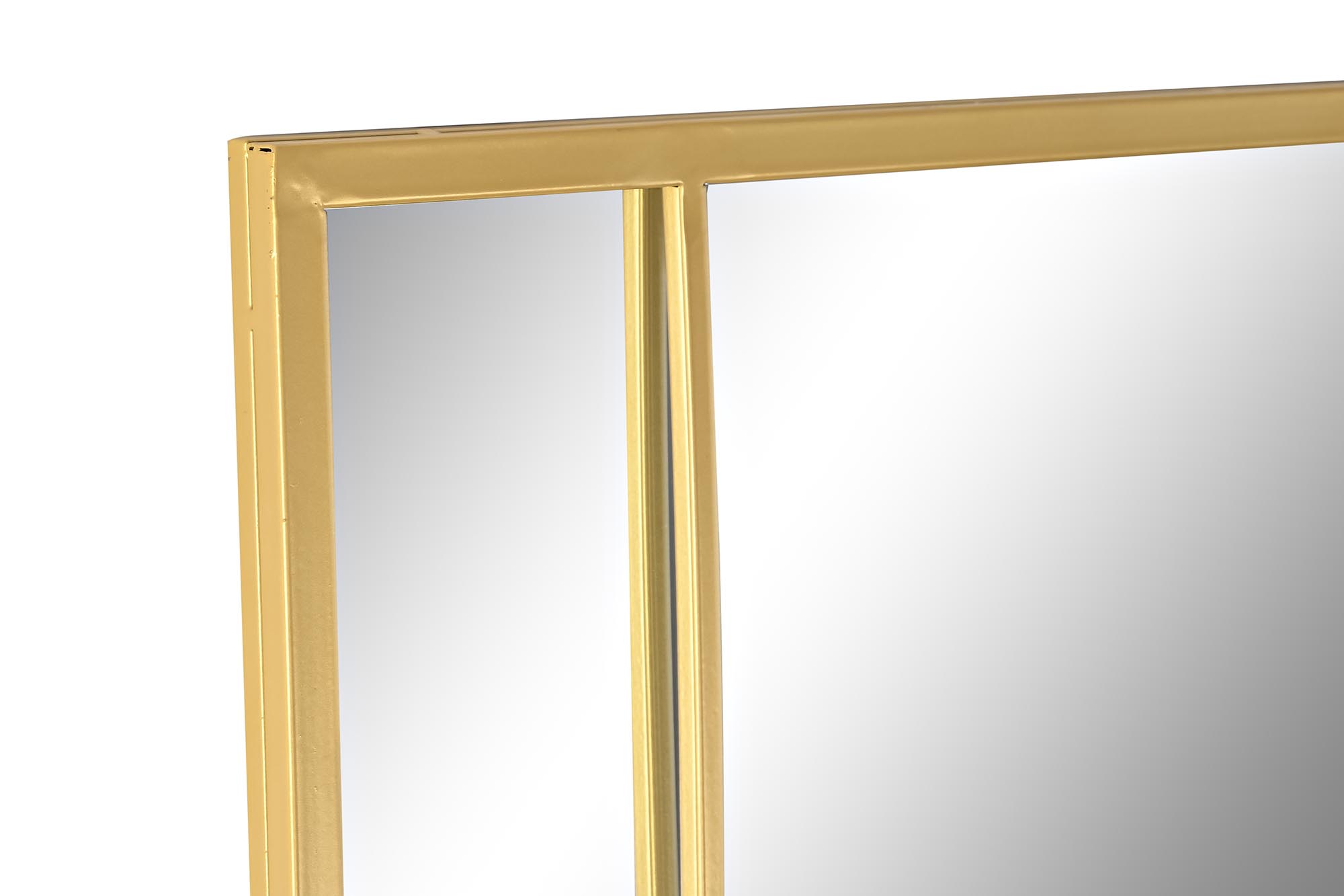 ESPEJO HIERRO CRISTAL 90X2X180 DORADO 2