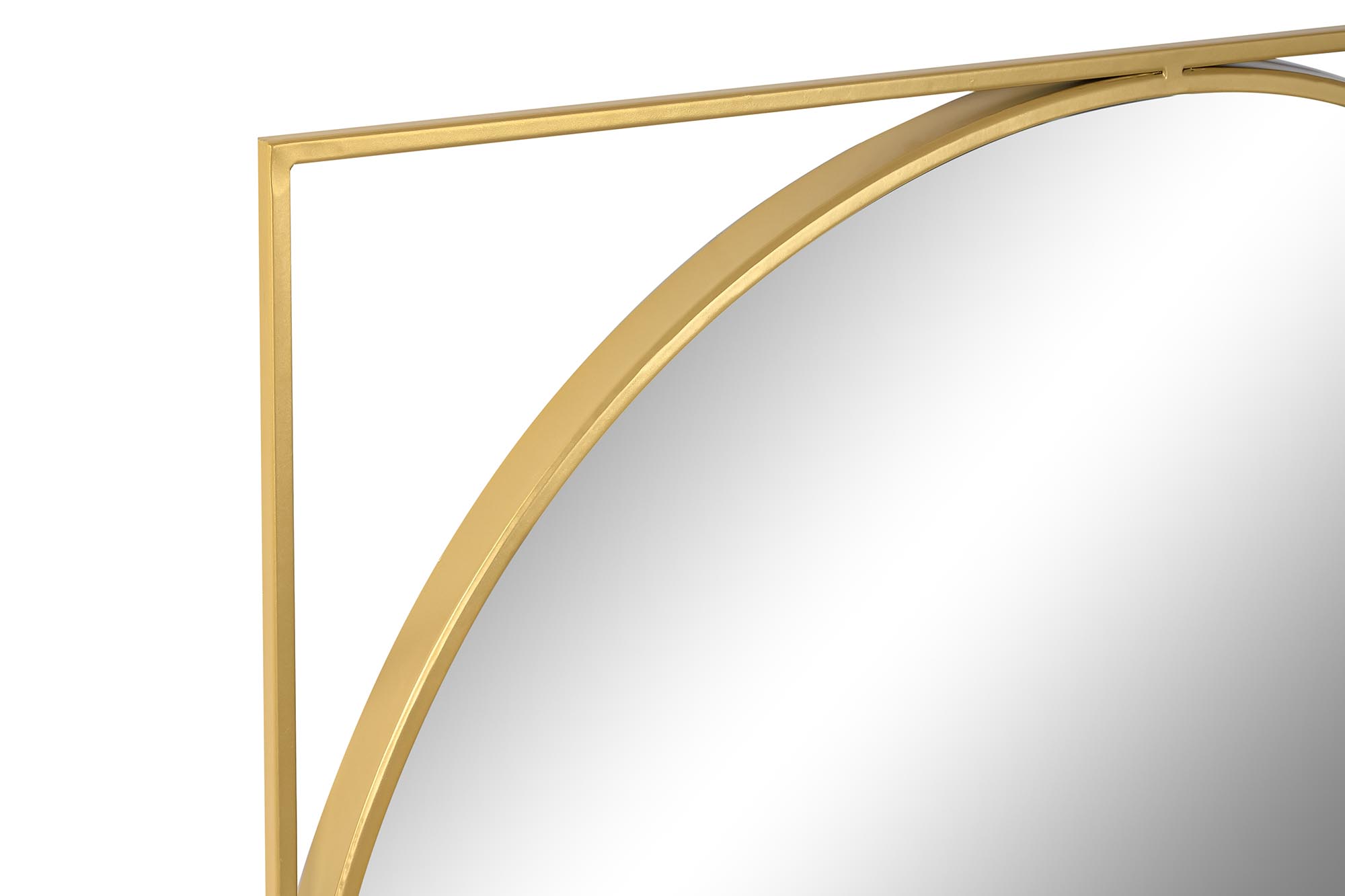 ESPEJO HIERRO CRISTAL 85,5X3X85,5 DORADO 2