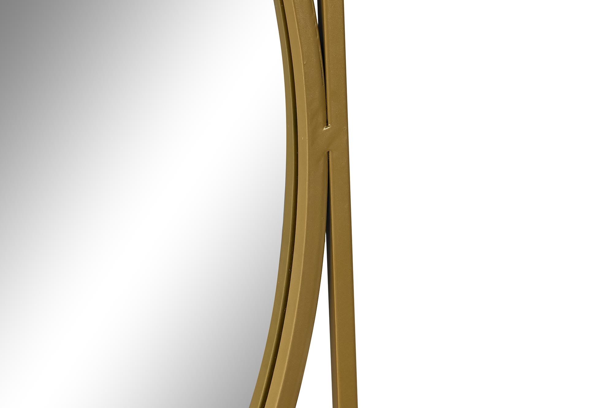 ESPEJO HIERRO CRISTAL 85,5X3X85,5 DORADO 3