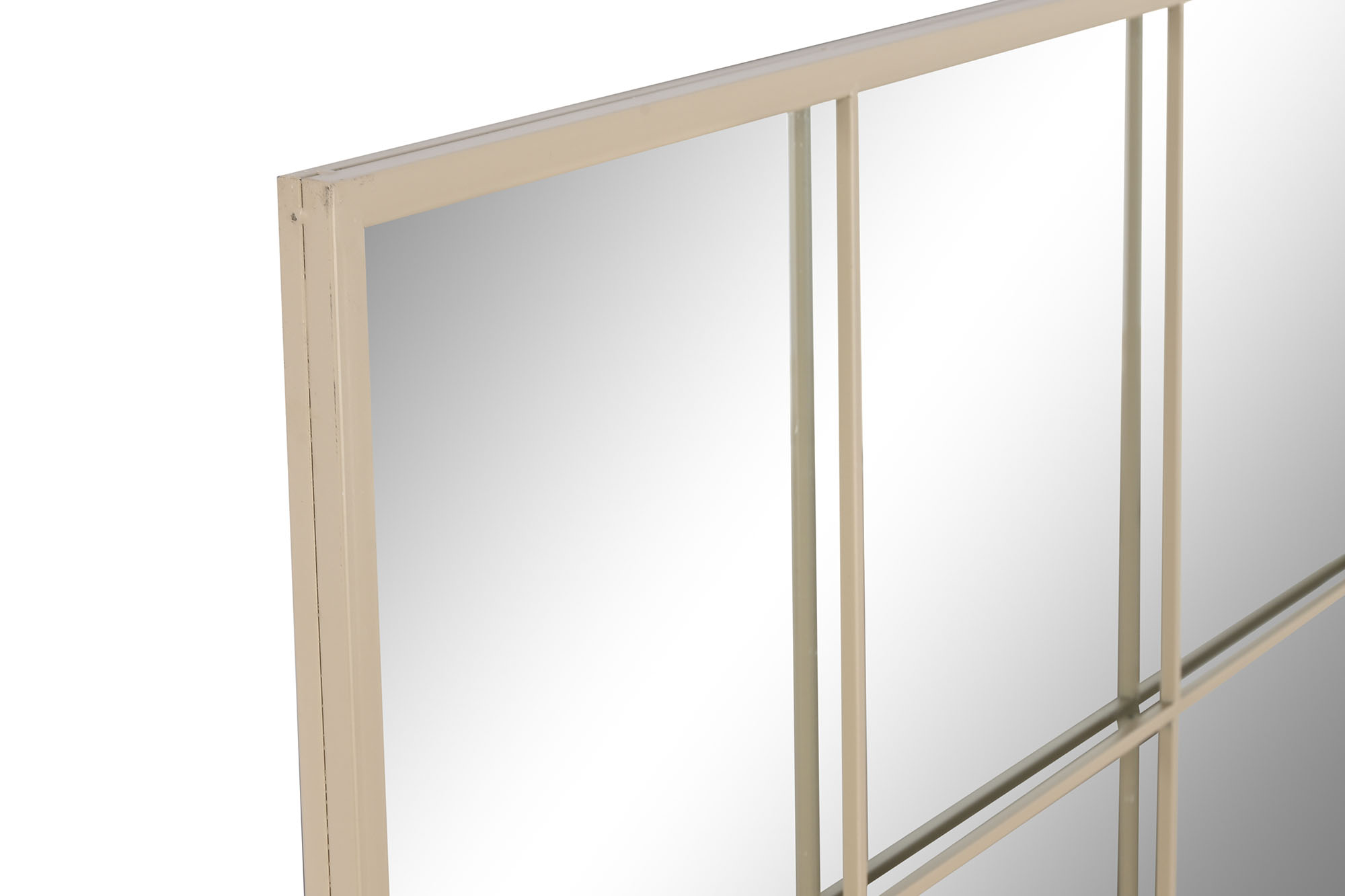 ESPEJO HIERRO CRISTAL 90X1X120 VENTANA BEIGE 2