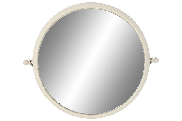 ESPEJO METAL 60X13X52 RUGOSO BLANCO