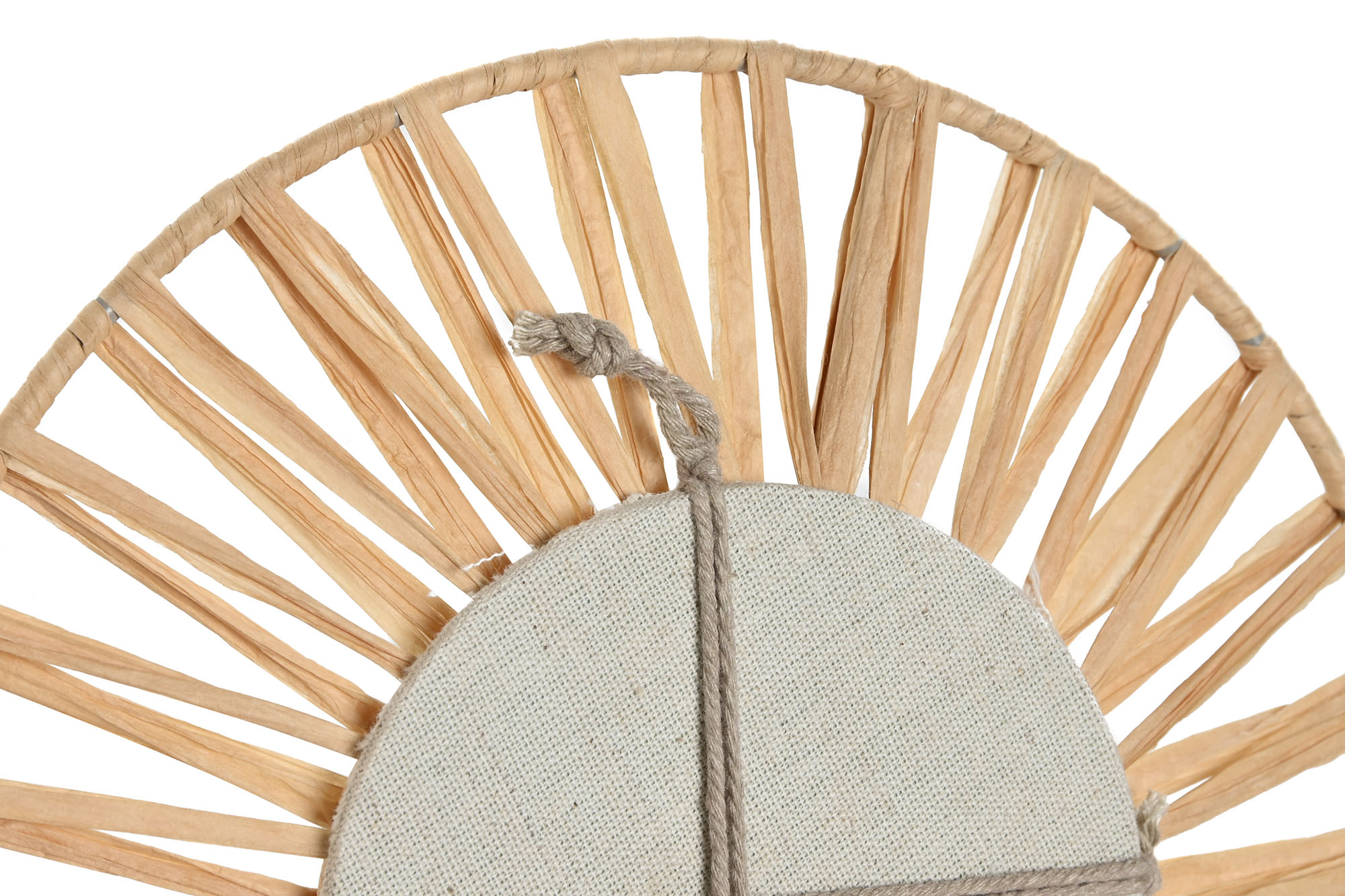 ESPEJO SET 3 RAFIA CRISTAL 20X2X20 NATURAL 3