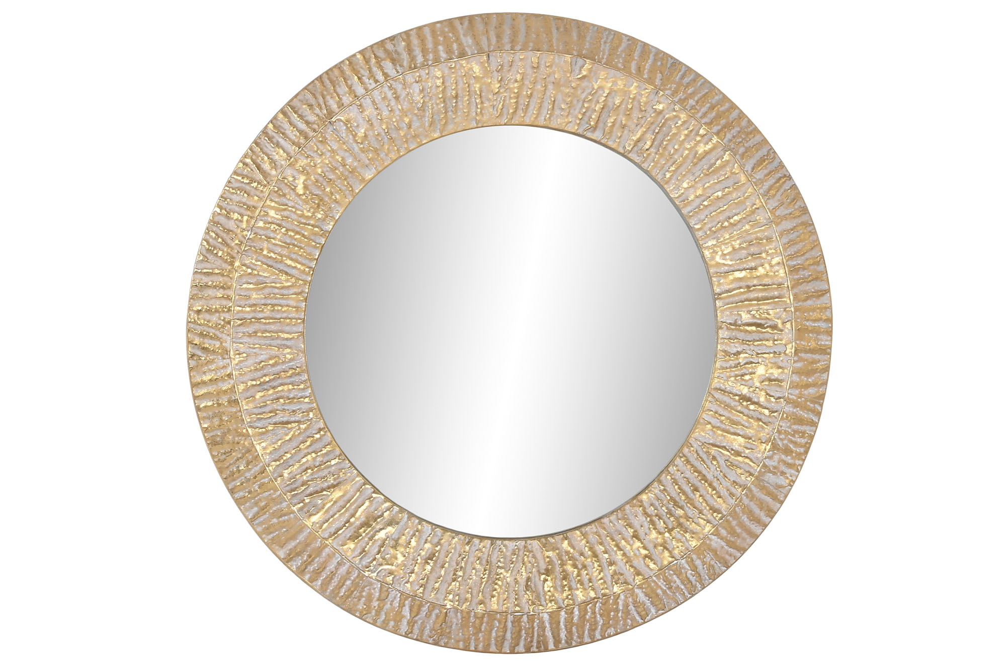 ESPEJO METAL CRISTAL 78X4X78CM DECAPE DORADO