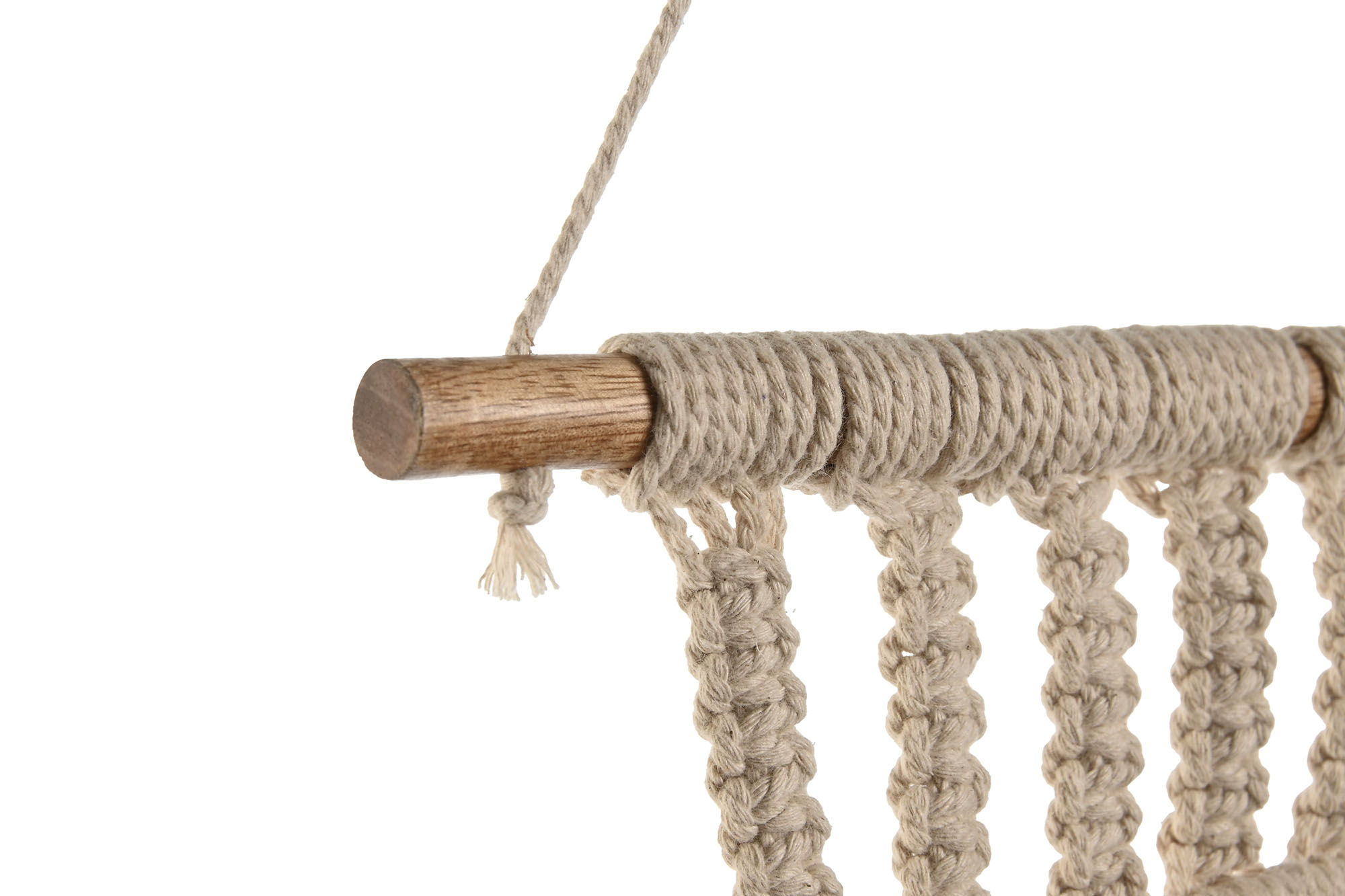 ESPEJO MACRAME CRISTAL 31X2X98 BLANCO 4