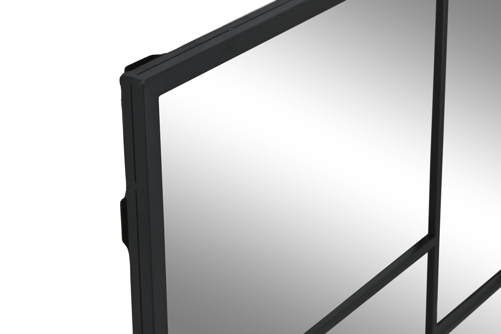 ESPEJO HIERRO CRISTAL 60X2X90 NEGRO 2
