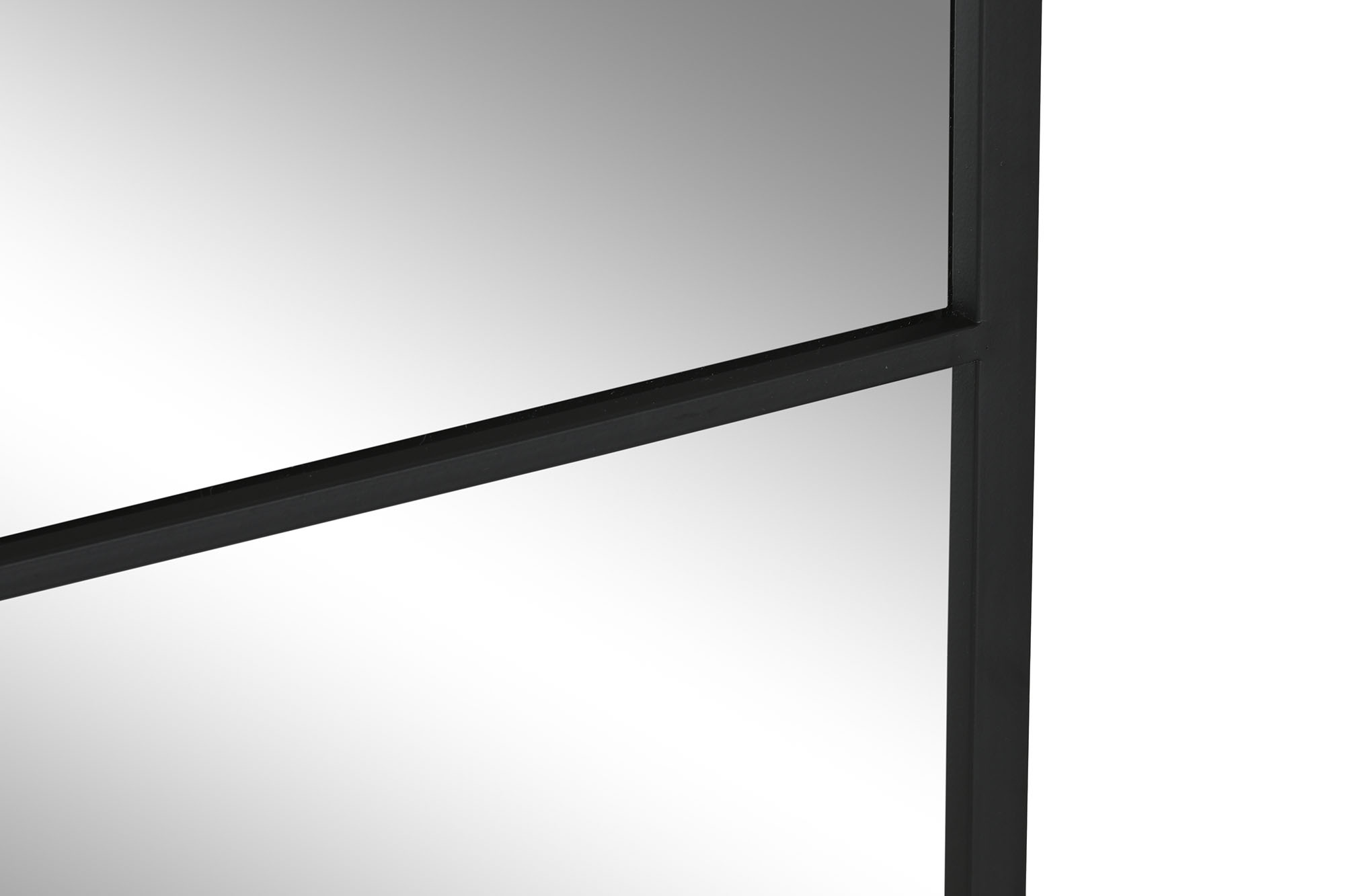 ESPEJO HIERRO CRISTAL 90X2X90 NEGRO 3