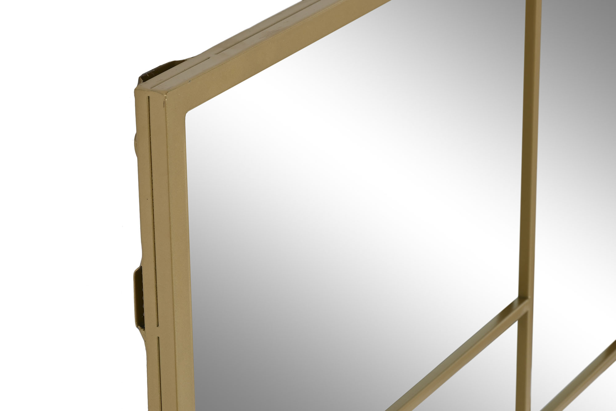 ESPEJO HIERRO CRISTAL 60X2X90 DORADO 2