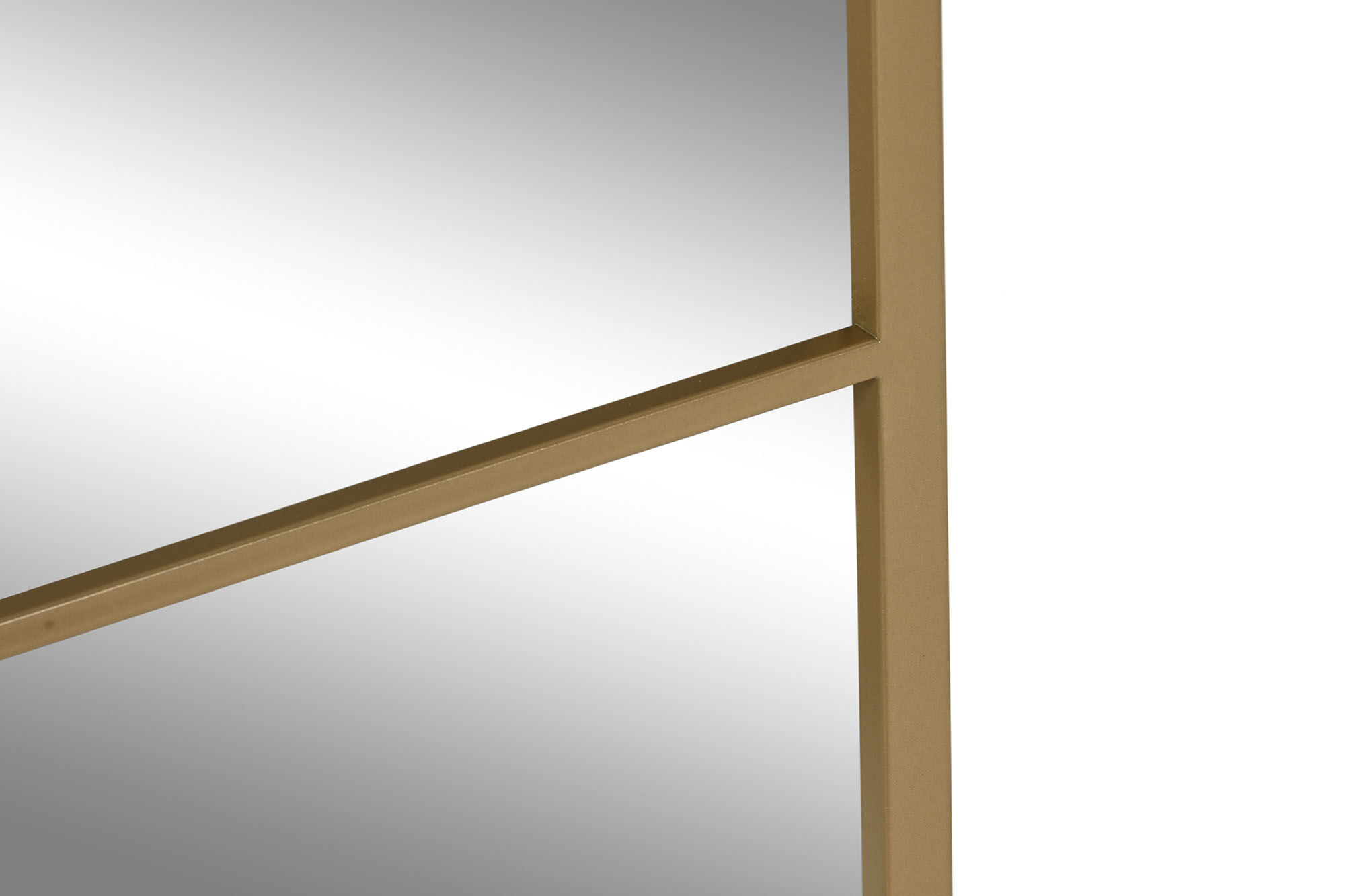 ESPEJO HIERRO CRISTAL 90X2X90 DORADO 3