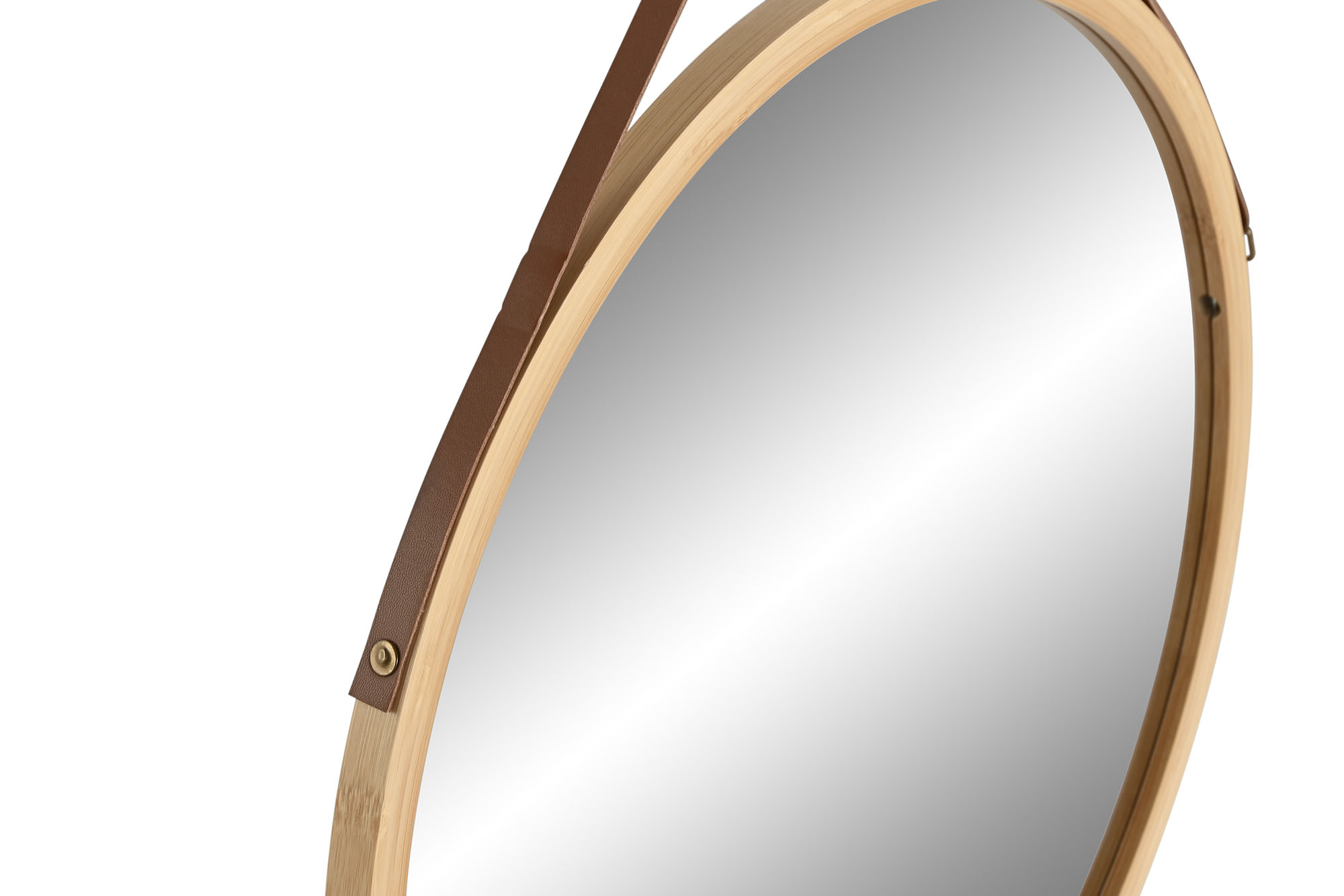 ESPEJO BAMBU CRISTAL 45X2X45 NATURAL 2