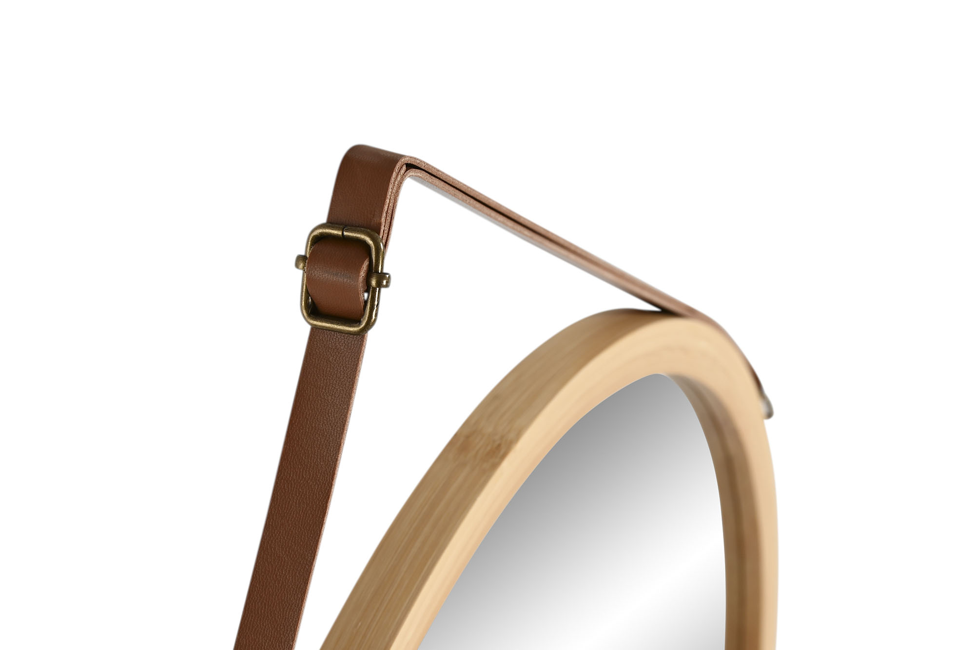 ESPEJO BAMBU CRISTAL 45X2X45 NATURAL 3