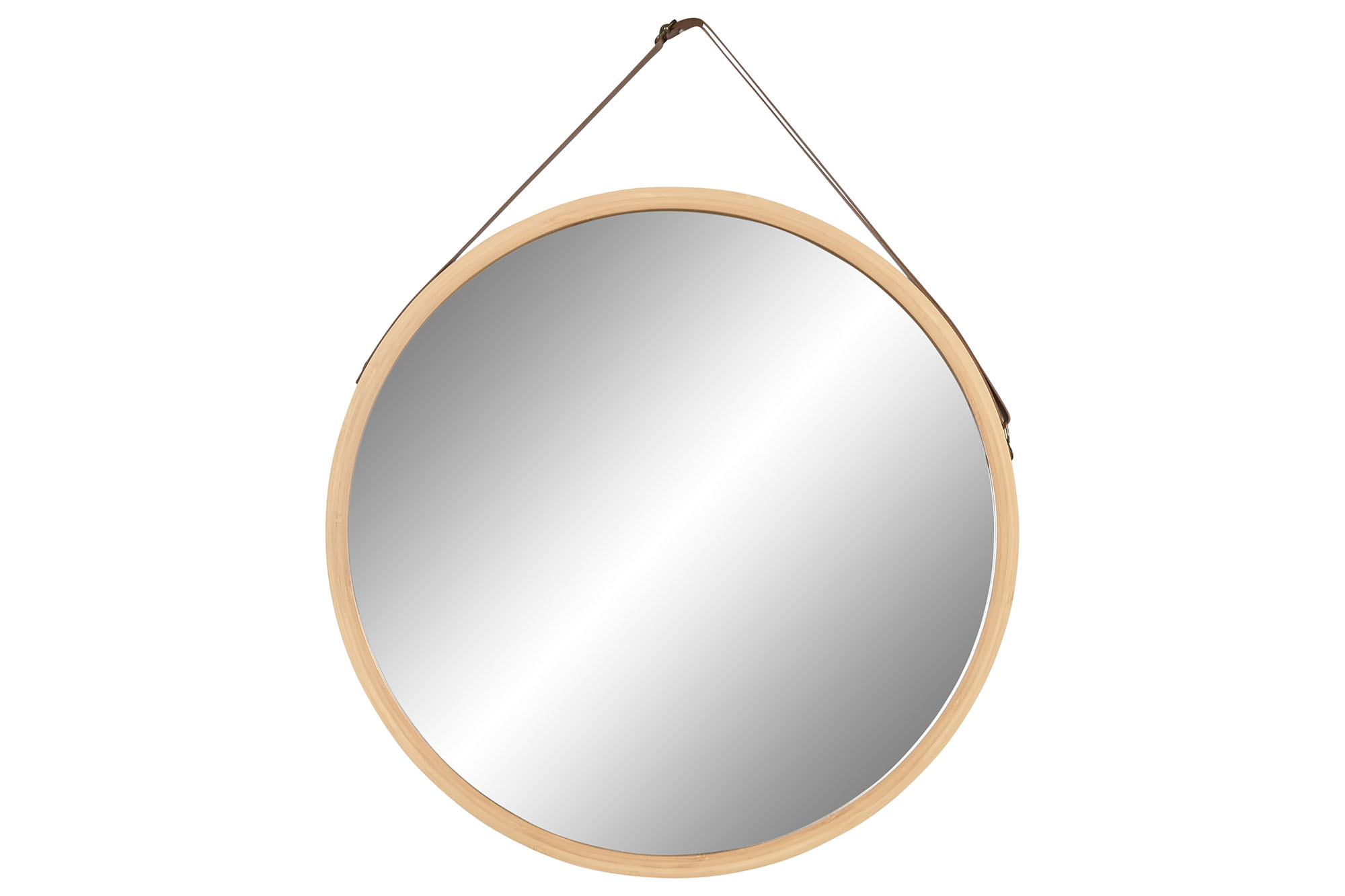 ESPEJO BAMBU CRISTAL 45X2X45 NATURAL
