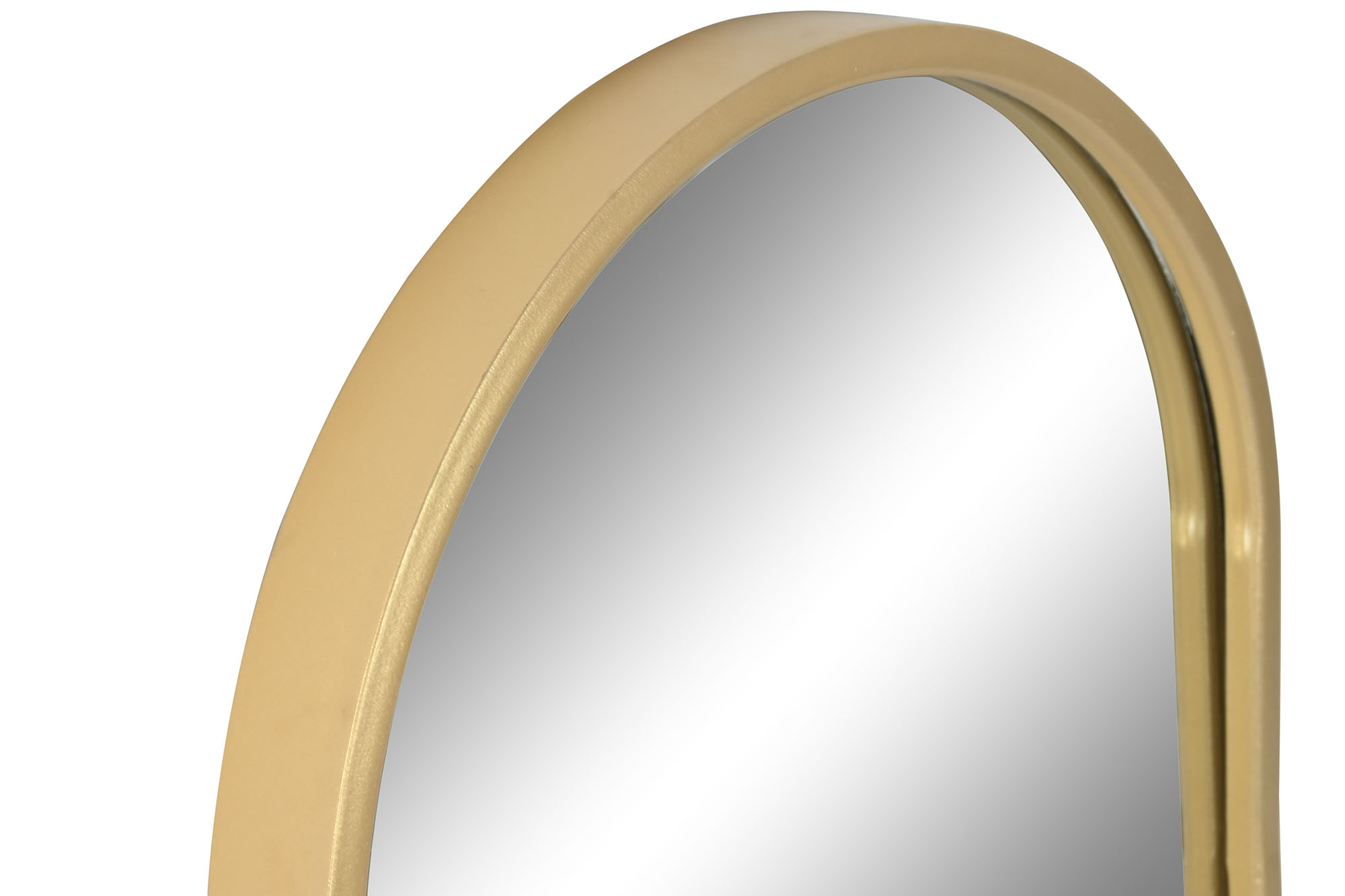 ESPEJO HIERRO CRISTAL 35X1X70 OVAL DORADO 2