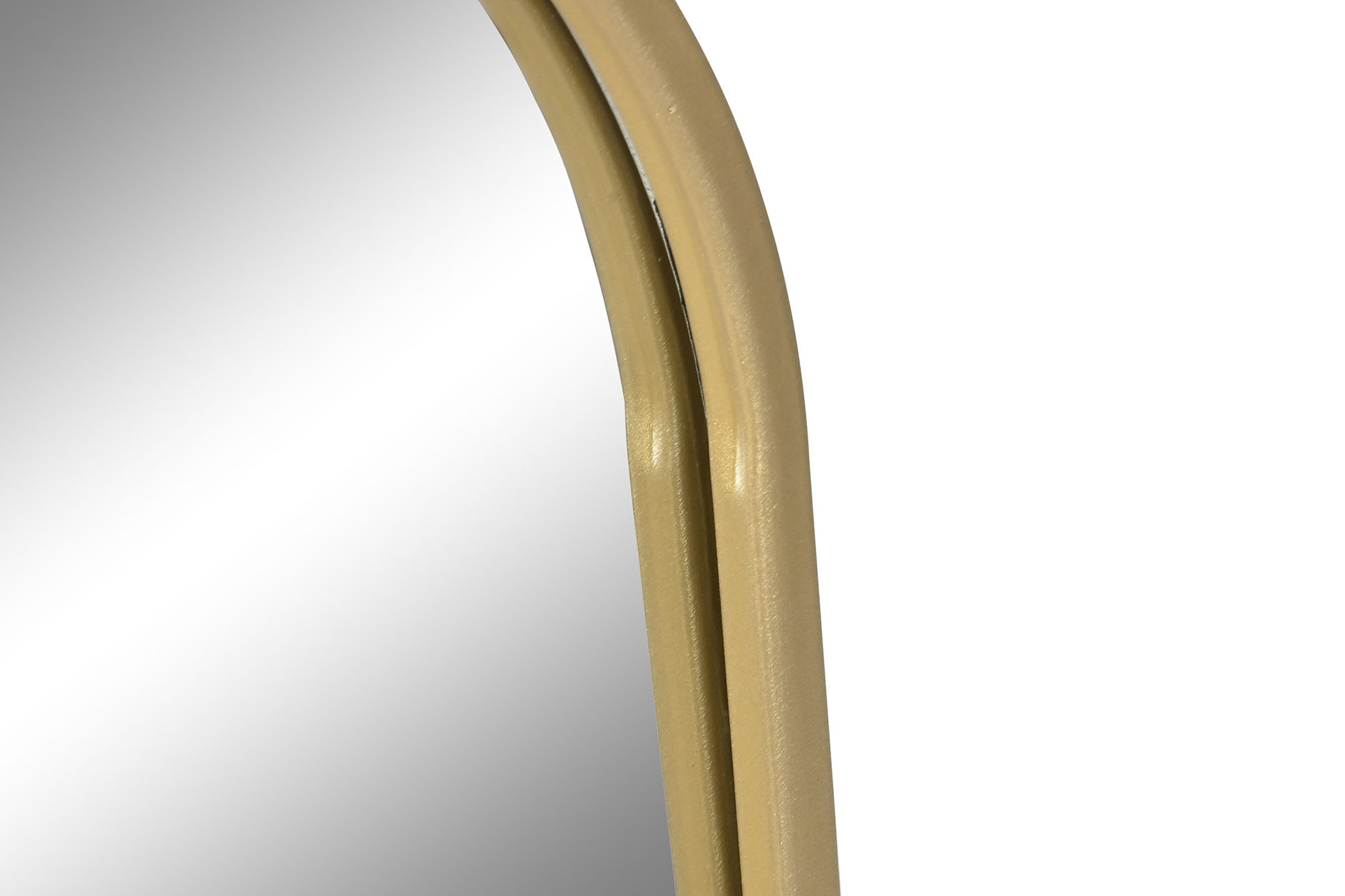 ESPEJO HIERRO CRISTAL 35X1X70 OVAL DORADO 3