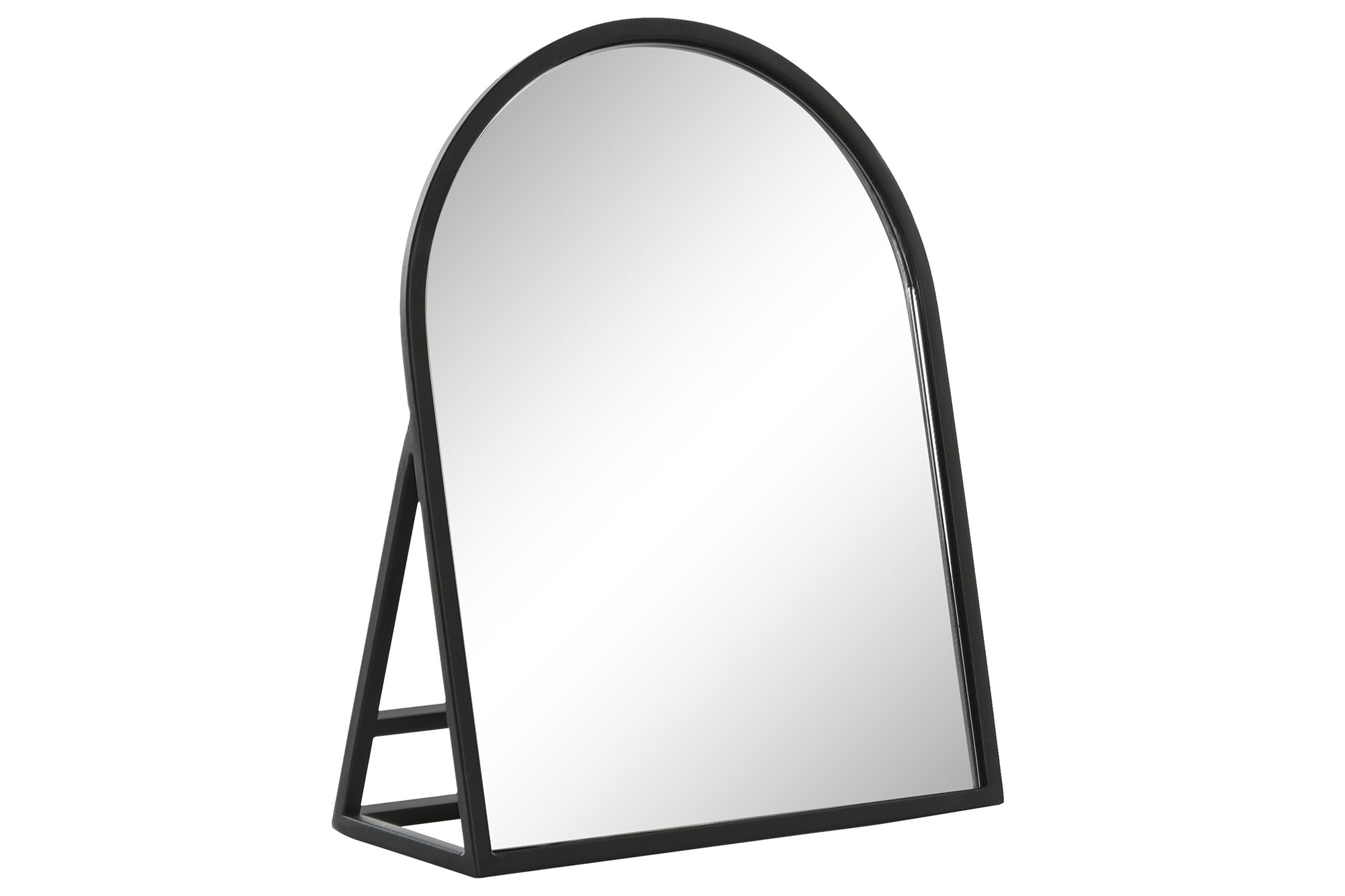 ESPEJO HIERRO CRISTAL 20X8,5X25 TOCADOR NEGRO