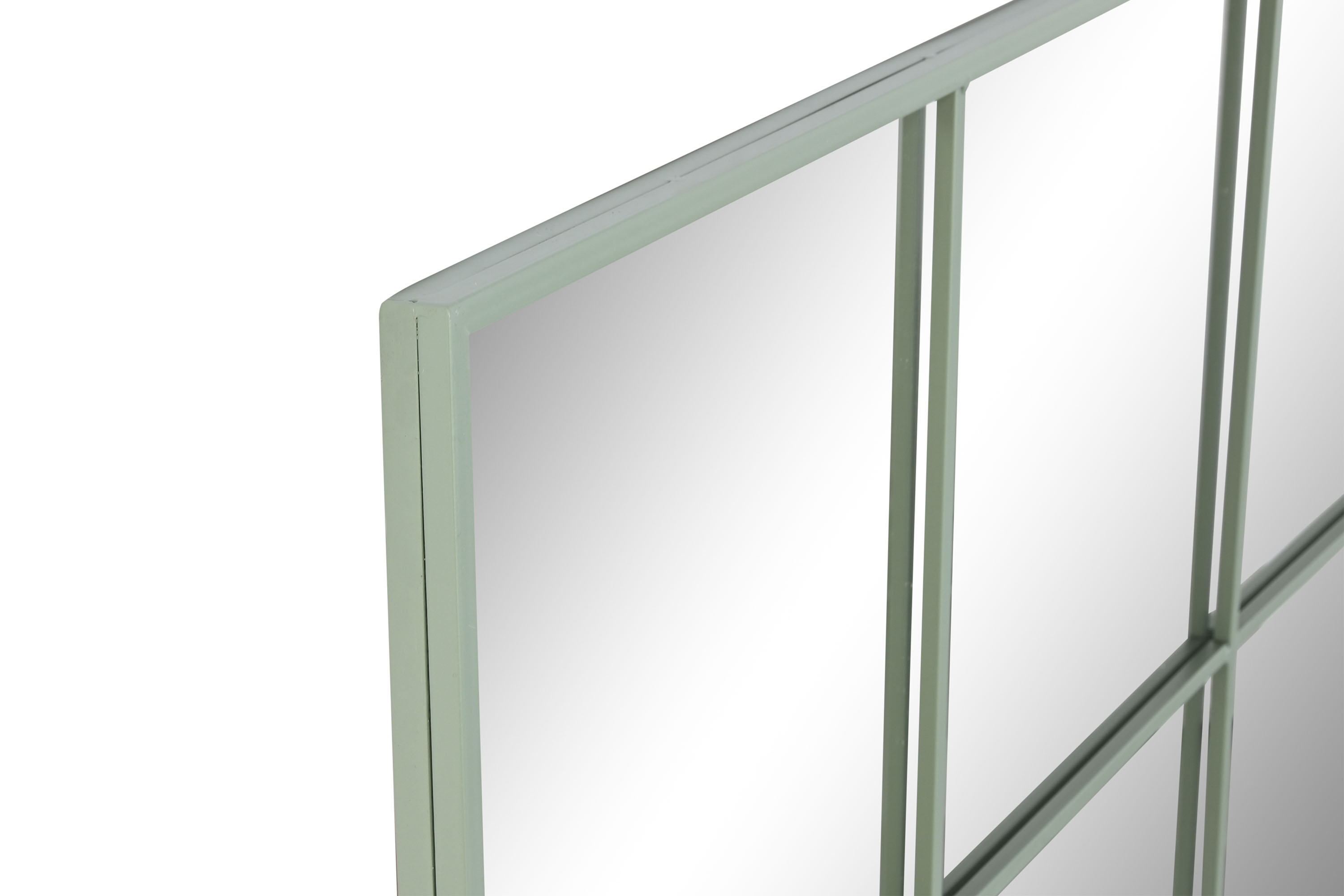 ESPEJO HIERRO CRISTAL 122X2X122 VENTANA 2