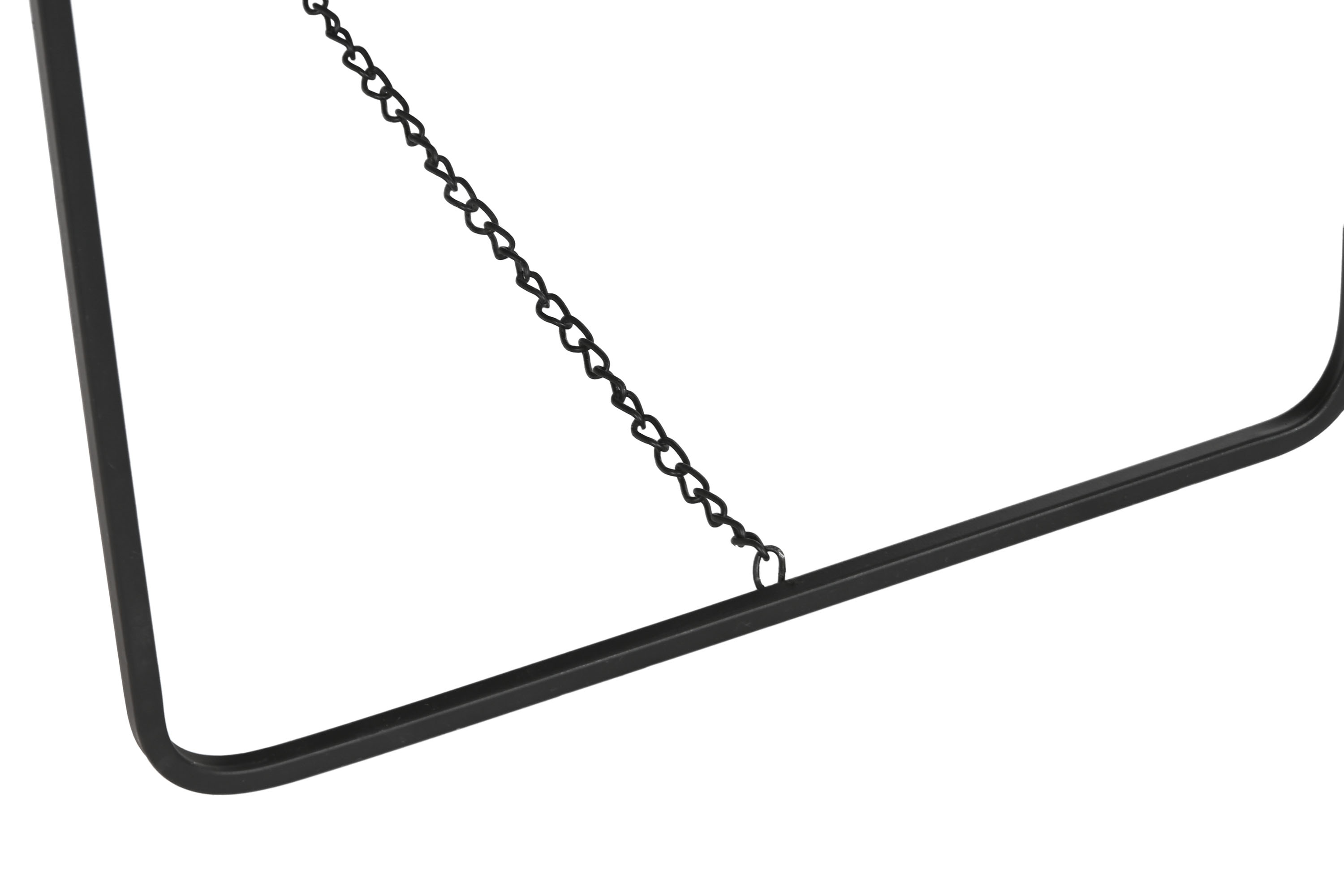 ESPEJO VESTIDOR HIERRO CRISTAL 55X48X165 NEGRO 5