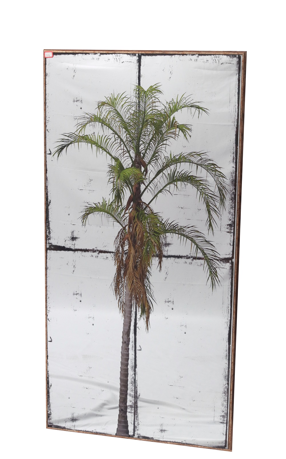 ESPEJO METAL CRISTAL 60X4X120CM  PALMERA ENVEJECID