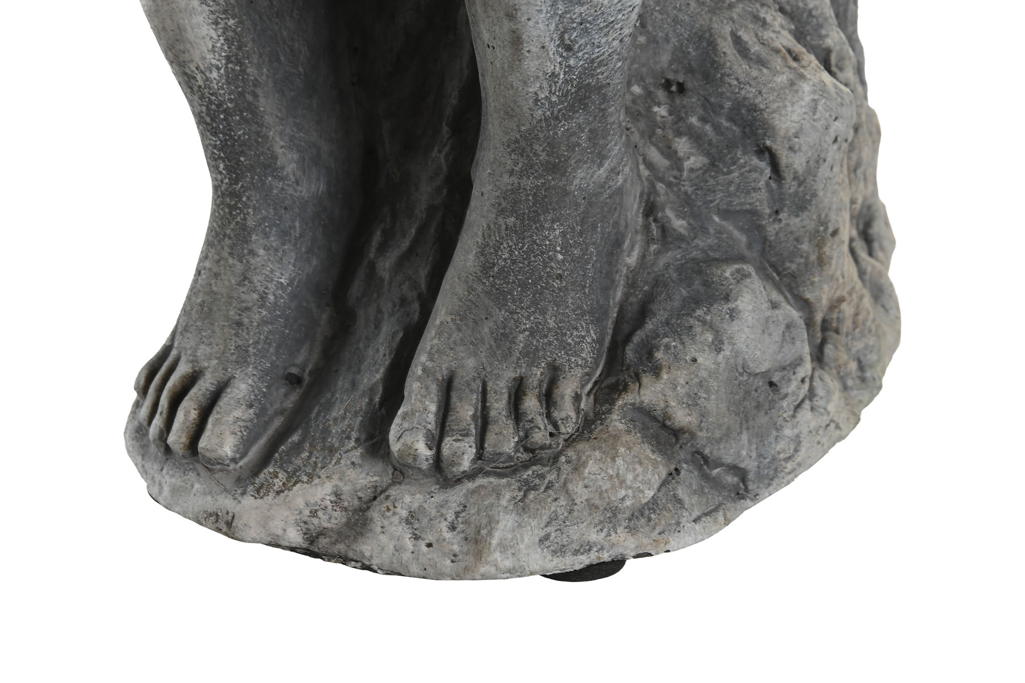 FIGURA CEMENTO 16X12X30 PENSADOR DESGASTADO GRIS 3