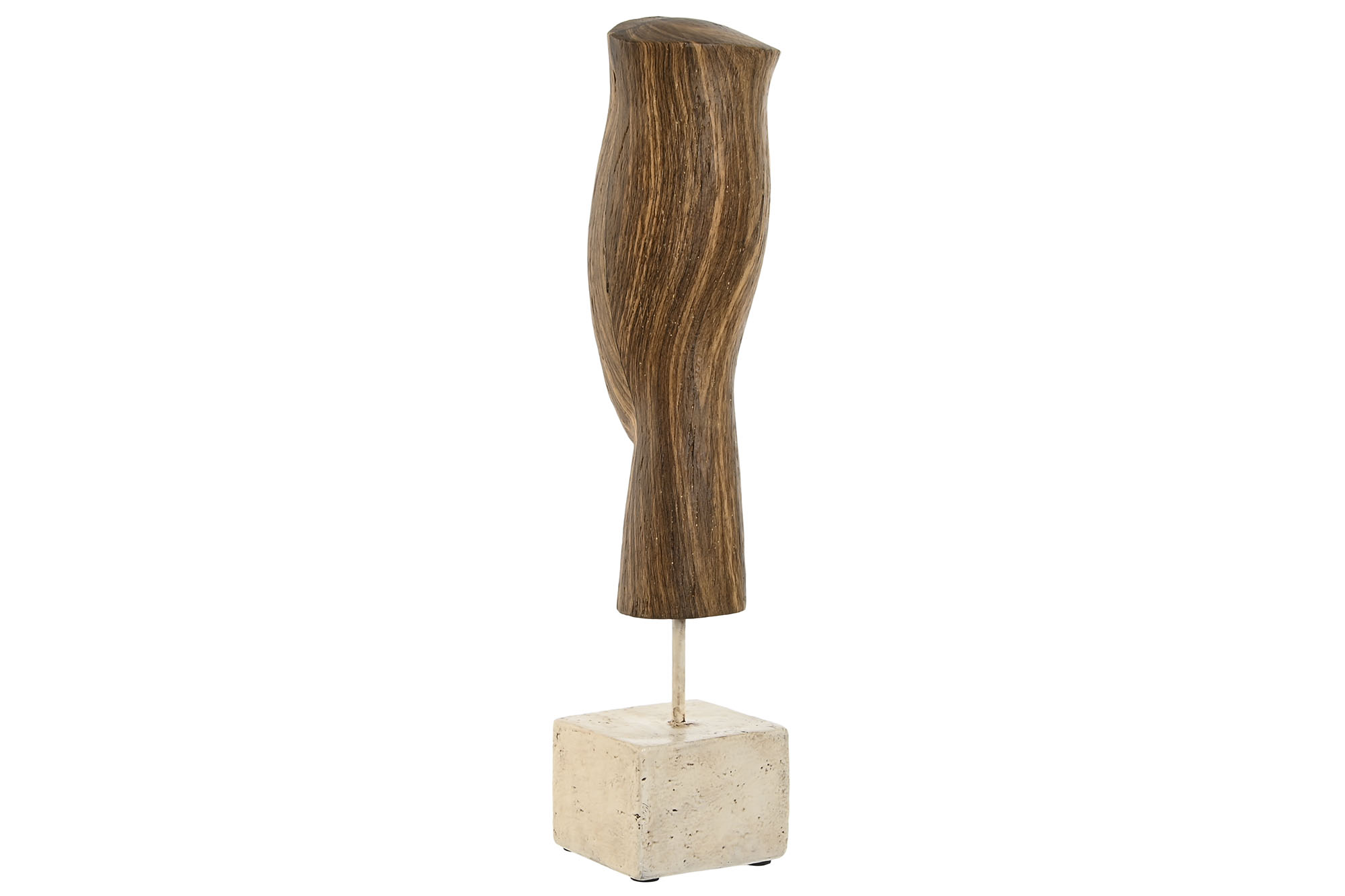 FIGURA RESINA 8,5X8,5X37,5 CARA MARRON 4