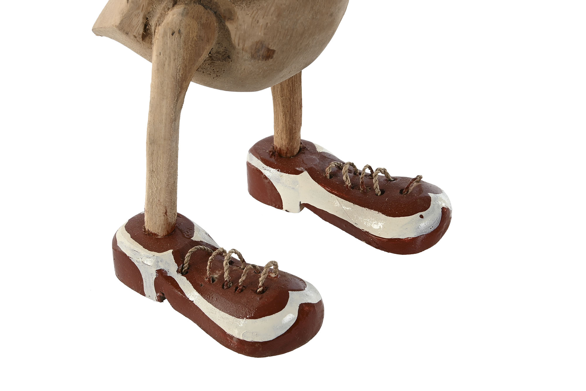FIGURA MADERA 14X28X43 PATO CON ZAPATOS 3