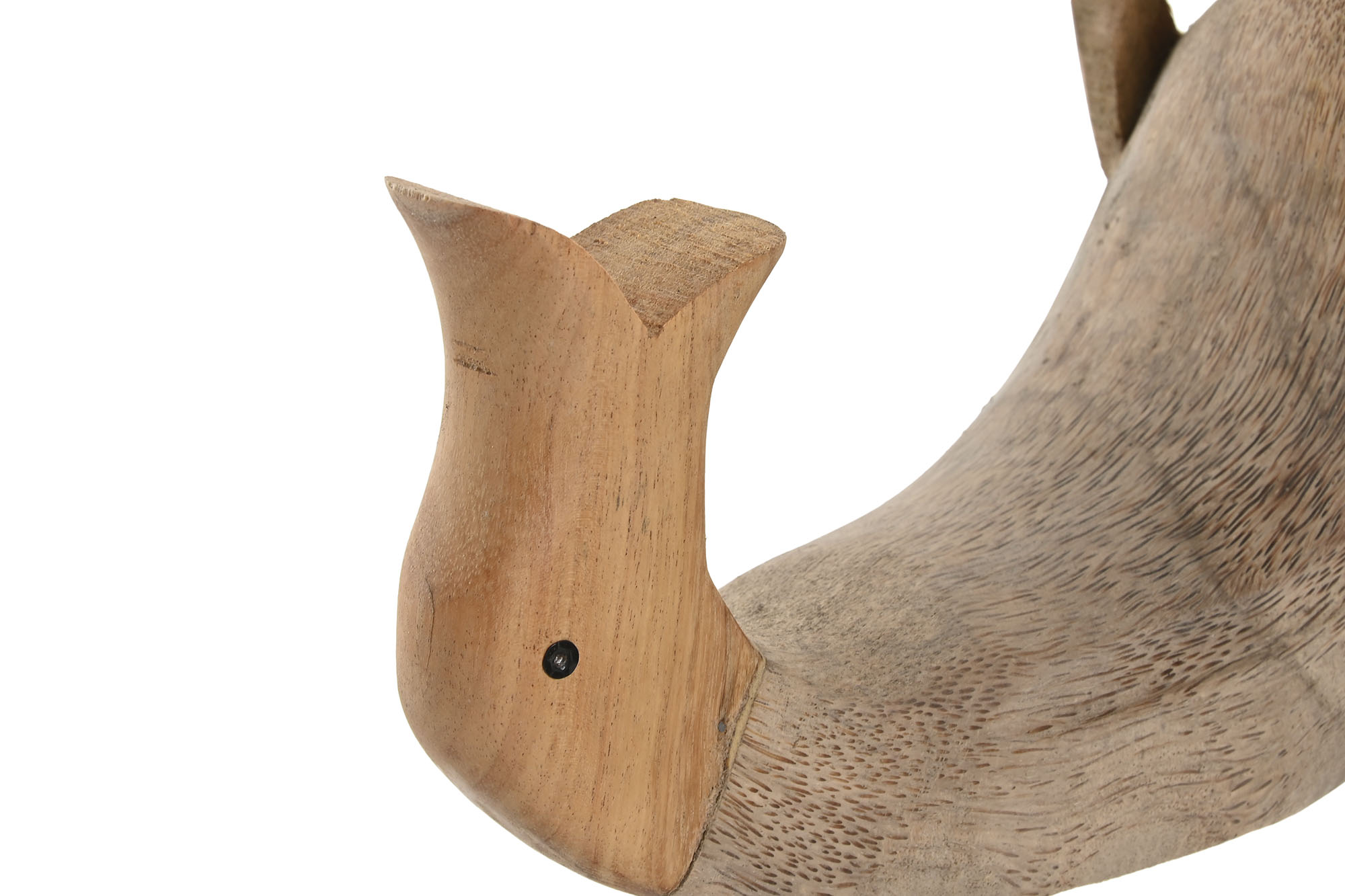 PATO MADERA 35X10X27 PORTA BOTELLA NATURAL 6