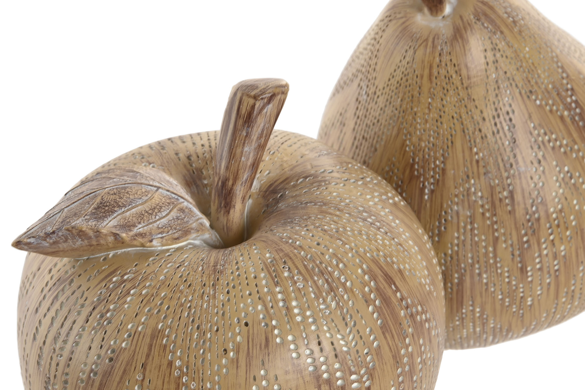 FIGURA RESINA 14,5X14,5X16 SIMIL MADERA PERA 2