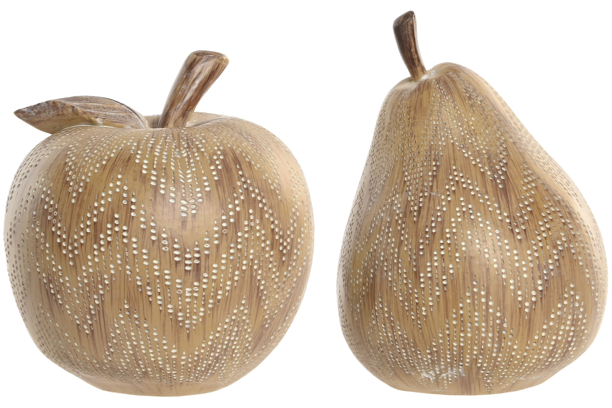 FIGURA RESINA 14,5X14,5X16 SIMIL MADERA PERA