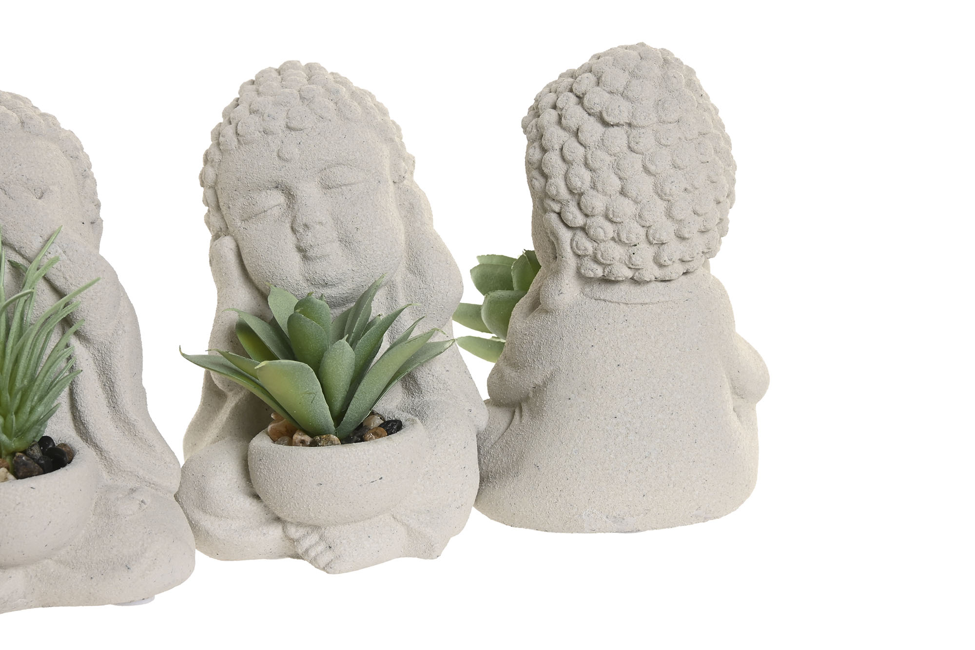 FIGURA CEMENTO PVC 7X8X11 BUDA CACTUS OIR 3
