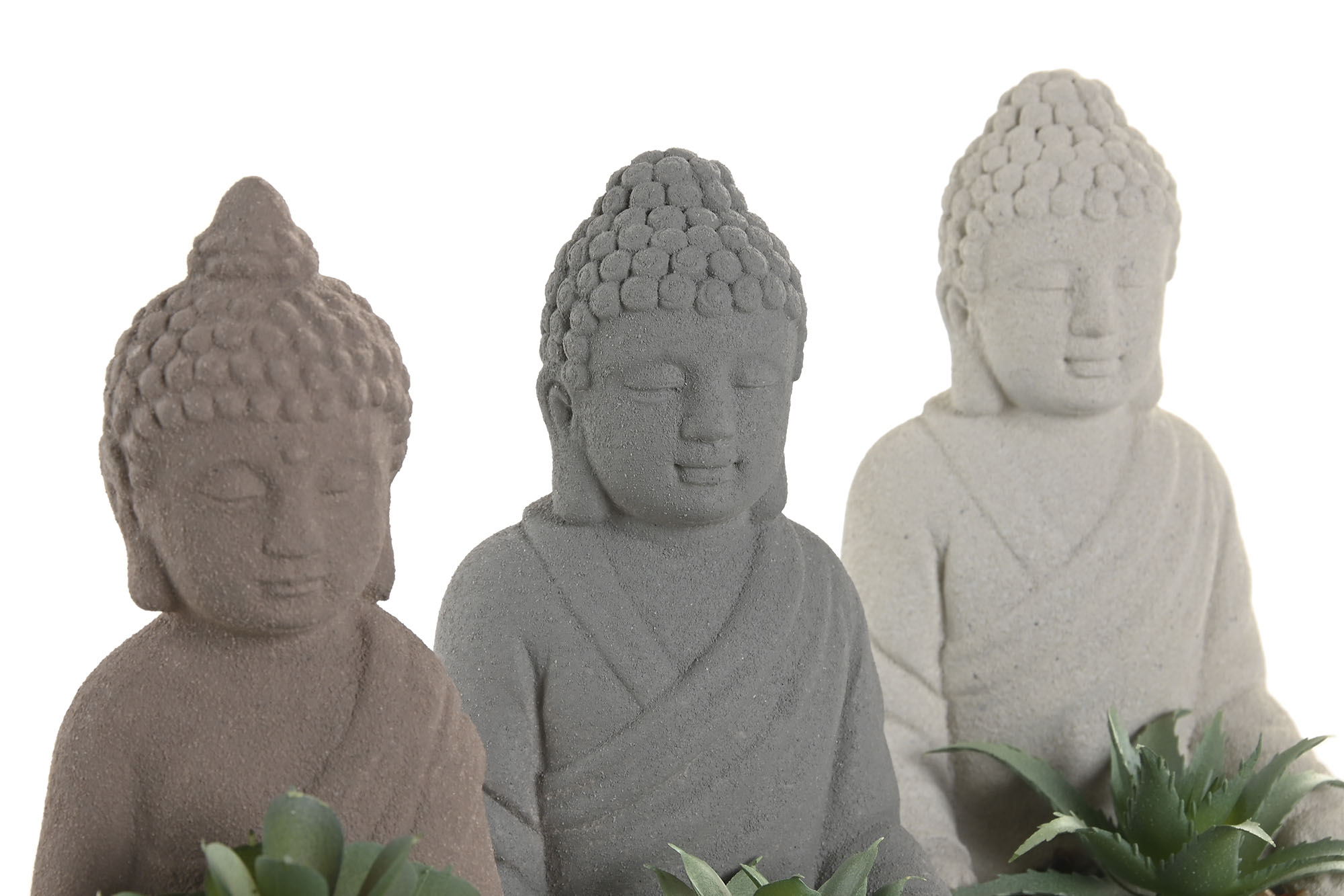 FIGURA CEMENTO PVC 9X10X15 BUDA CACTUS GRIS 2