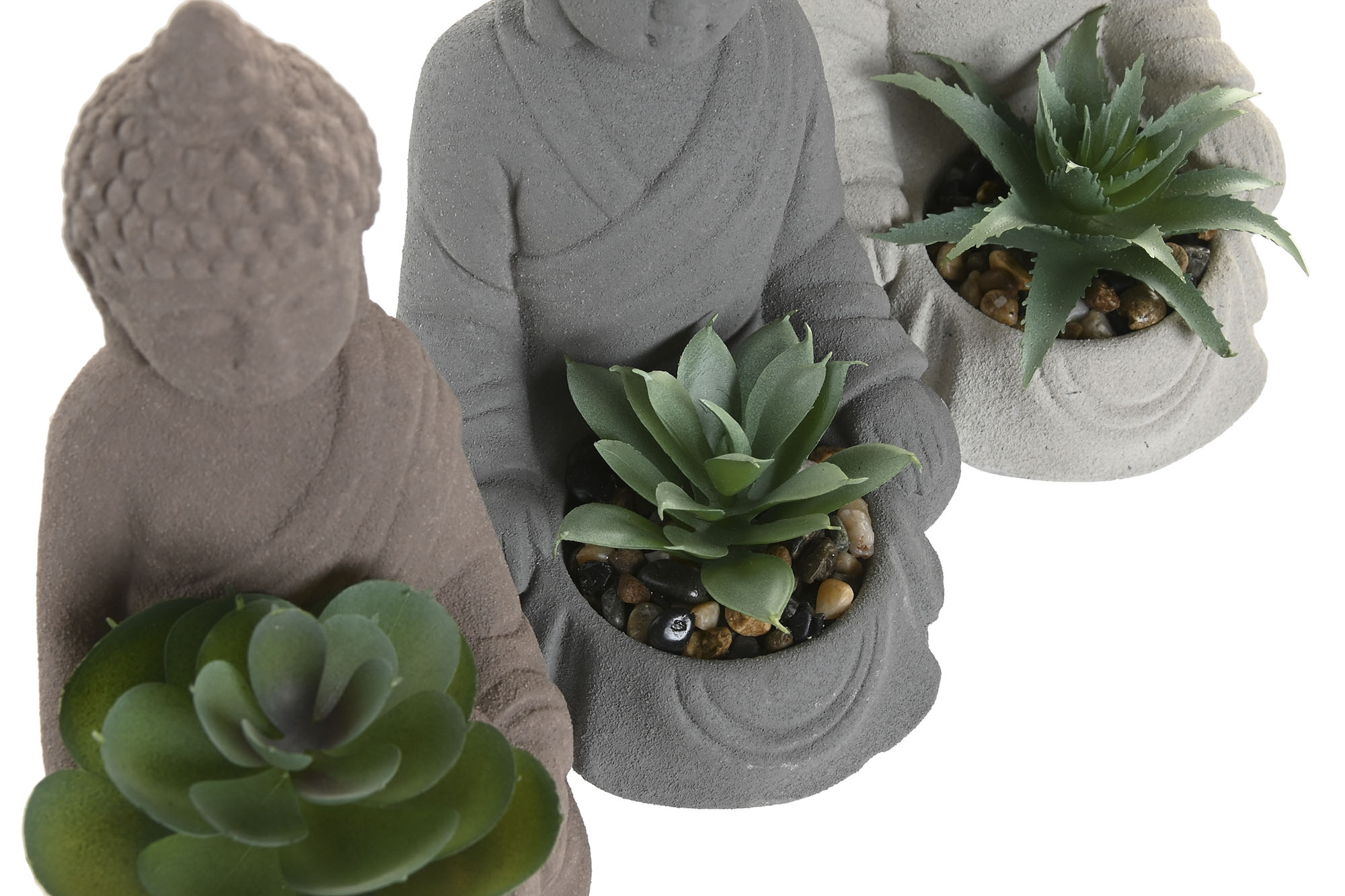 FIGURA CEMENTO PVC 9X10X15 BUDA CACTUS MARRON 3